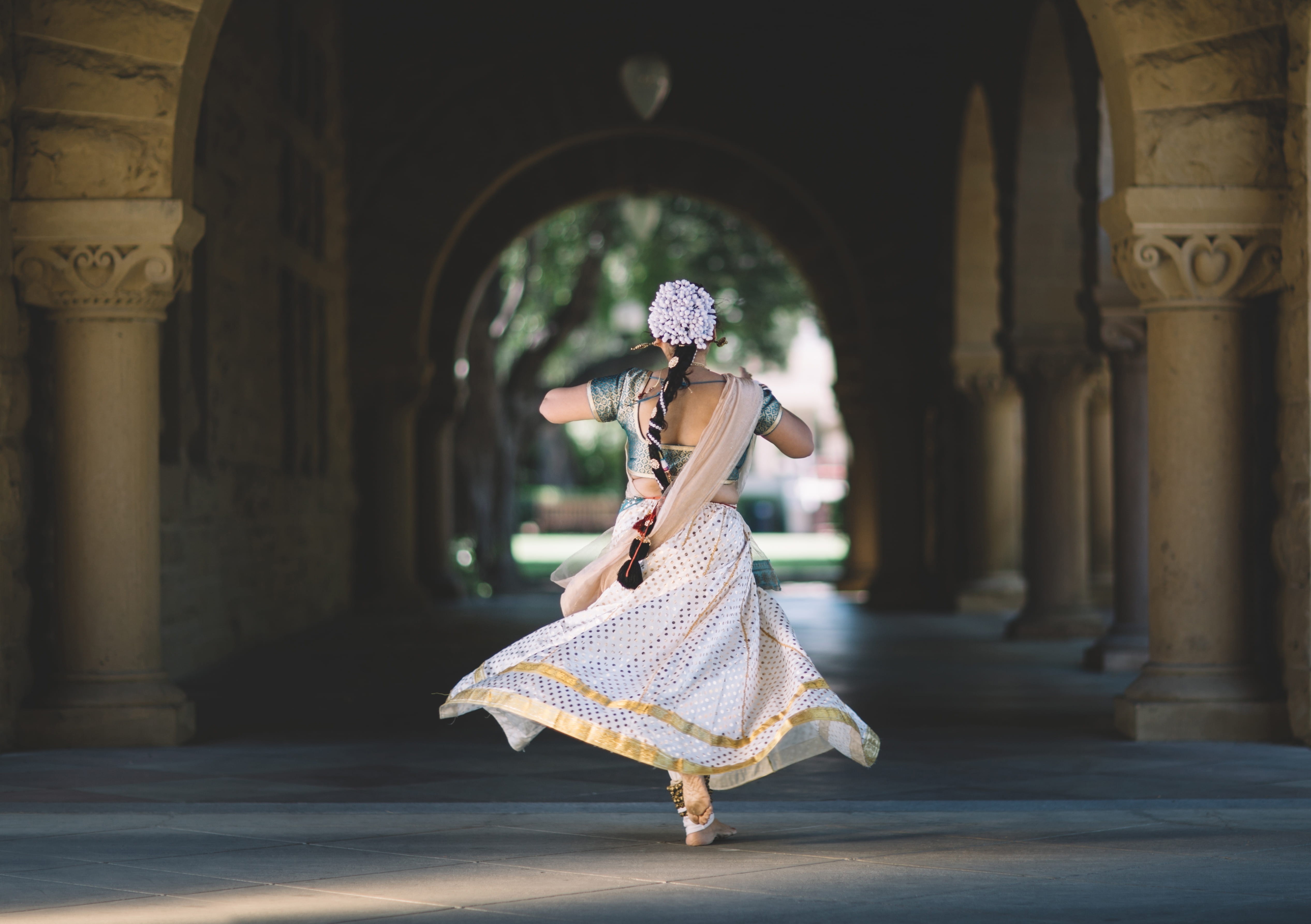pathway, world dancer, spin, female, entertainer, adult, architectural column, dress, performance, music, dancing, hair, architecture, traditional clothing, HD Wallpaper