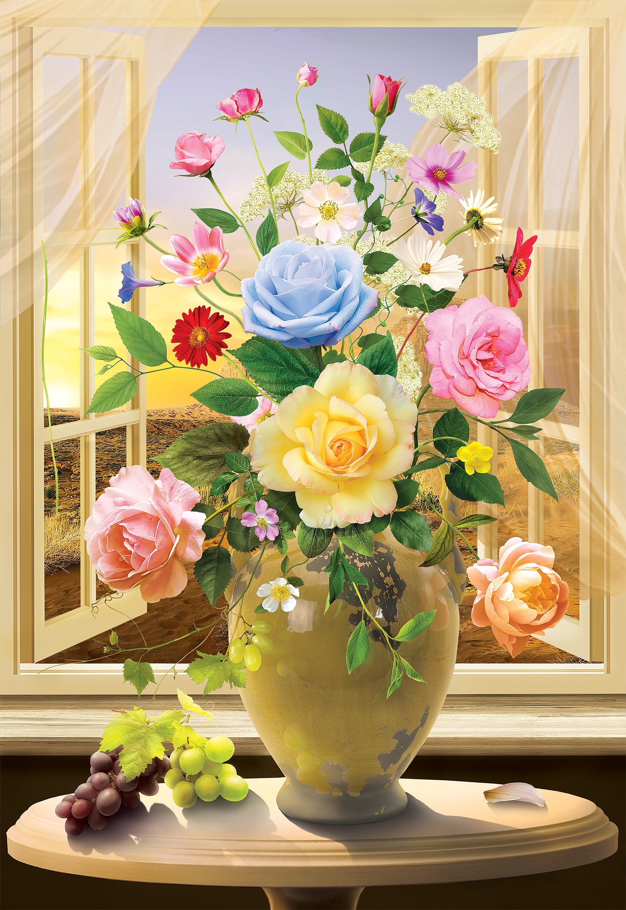 glass, vase, indoors, blue, plant still life, bunch of flowers, plant, beauty in nature, bouquet, petal, freshness, decoration, fragility, table, inflorescence, Phone HD Wallpaper