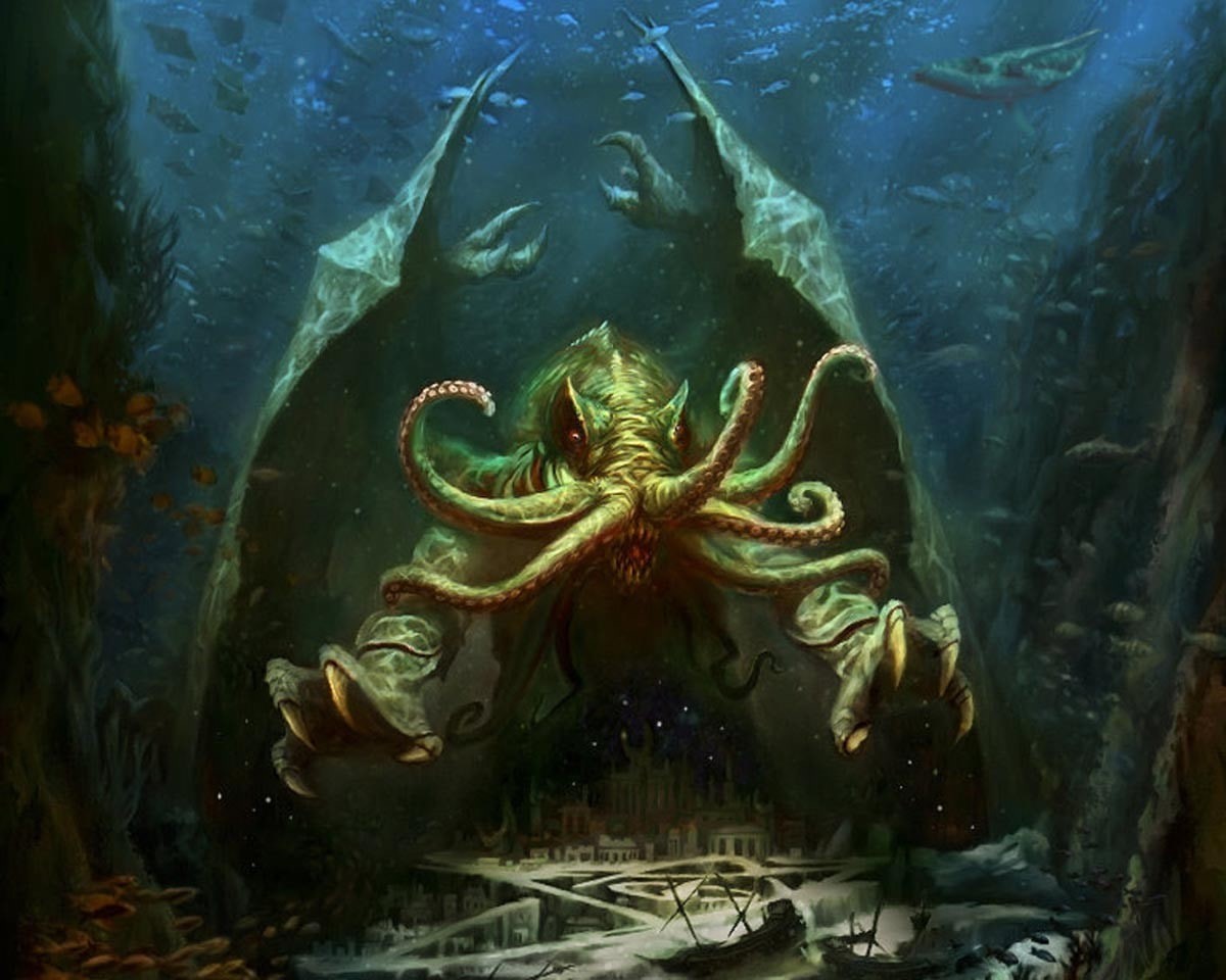 H. P. Lovecraft, Cthulhu, 480P, HD Wallpaper