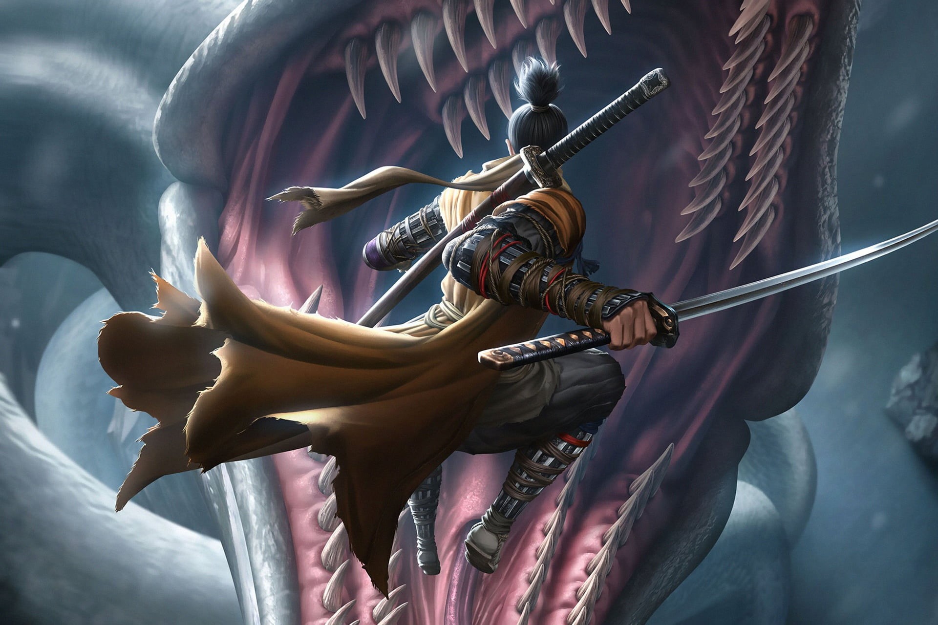 Video Game, Sekiro: Shadows Die Twice, 1080P, Warrior, Samurai, Sword, Katana, HD Wallpaper