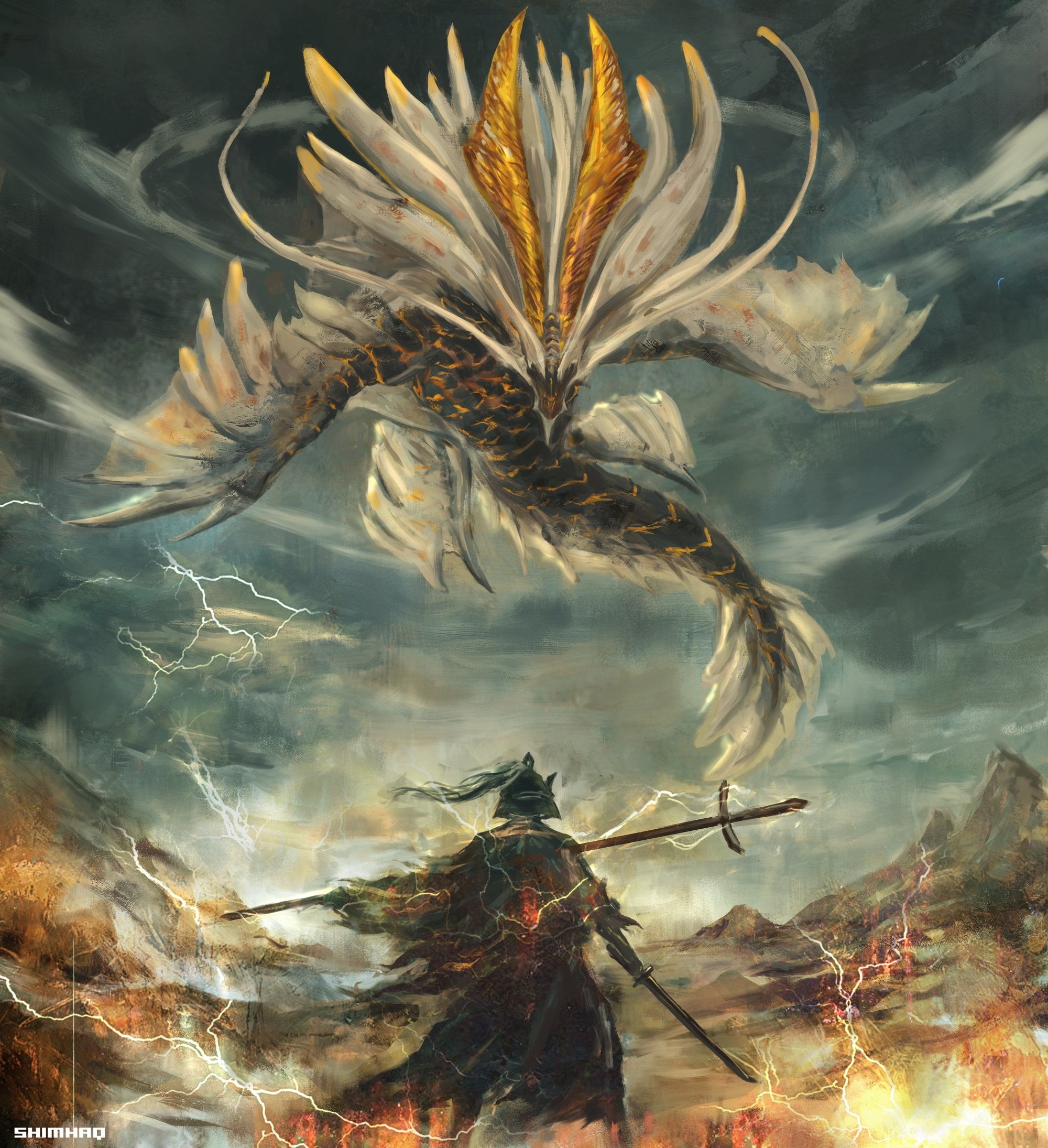 Sekiro: Shadows Die Twice, 1080P, fantasy art, artwork, Phone HD Wallpaper