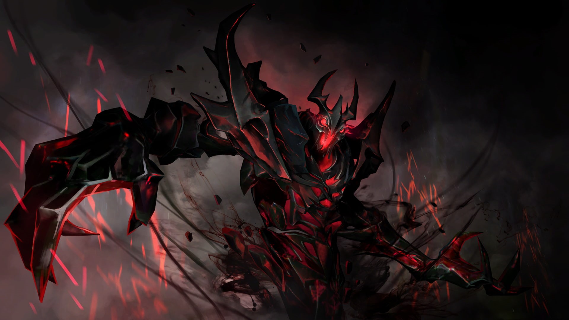 Heroes, plant, red, Valve, flowering plant, 1080P, night, heat - temperature, smoke - physical structure, Defense Of The Ancient, dota, video games, no people, HD Wallpaper