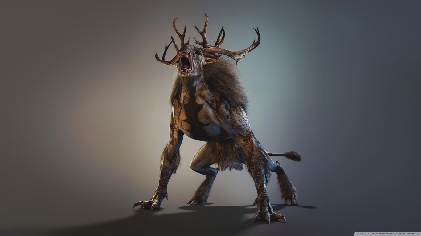 720P, The Witcher 3: Wild Hunt, creature, Fiend, HD Wallpaper