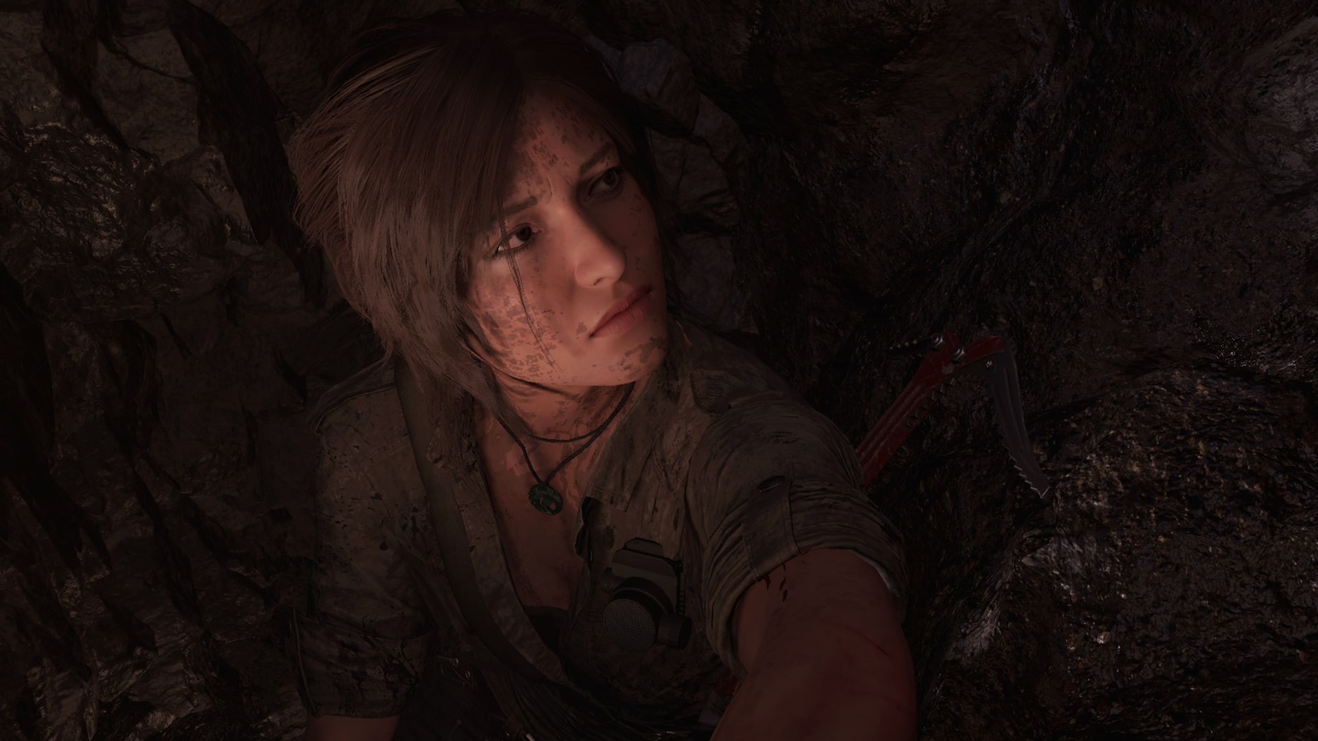 Lara Croft, cave, Shadow of the Tomb Raider, 1080P, HD Wallpaper