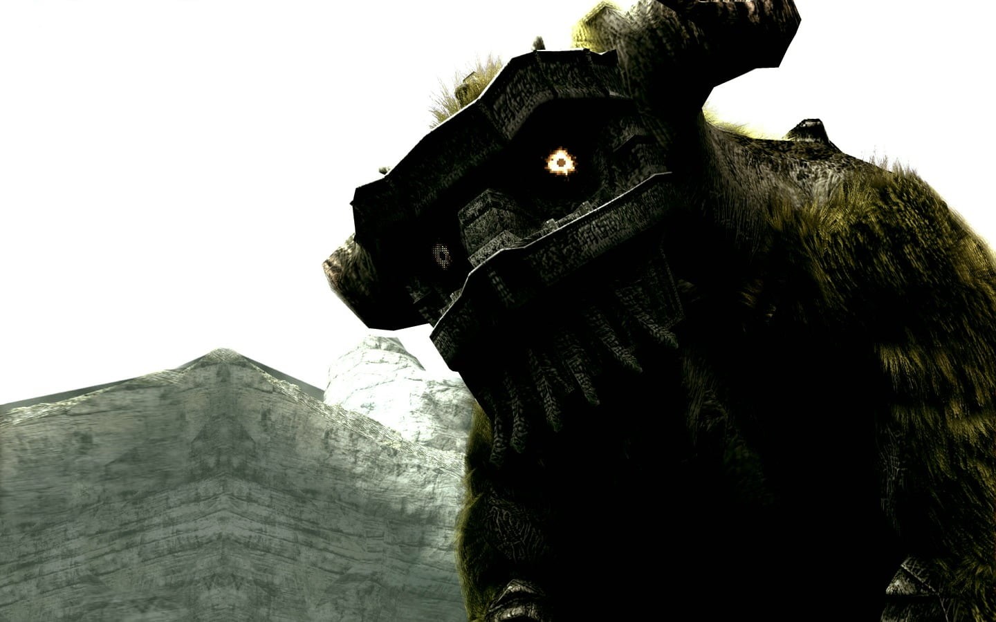 close-up, spirituality, representation, Shadow of the Colossus, 720P, architecture, low angle view, monster, brown, belief, sky, illustration, clear sky, HD Wallpaper