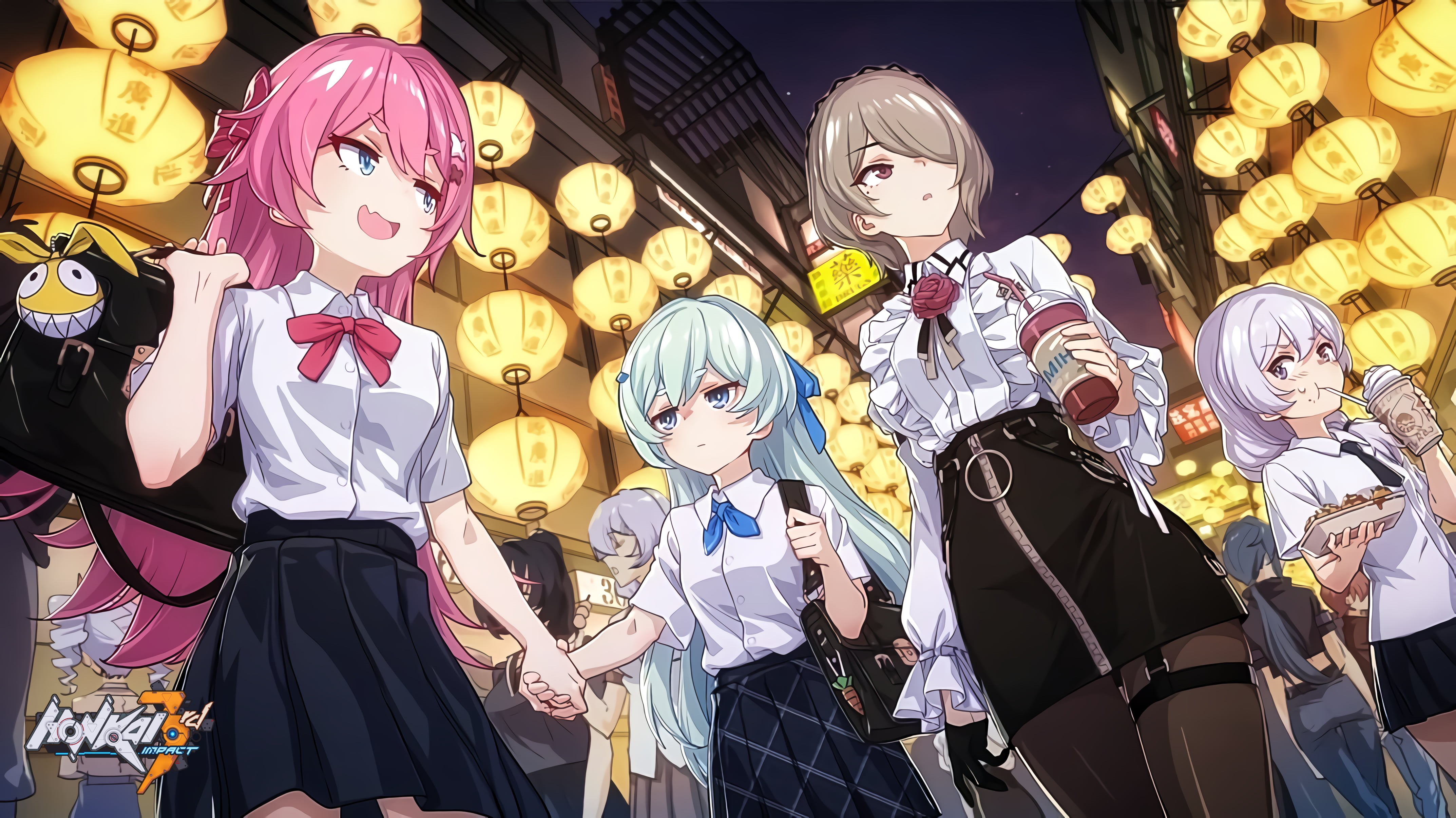 Video Game, Rozaliya Olenyeva, 4K, Liliya Olenyeva, Kiana Kaslana, Honkai Impact 3rd, Rita Rossweisse, HD Wallpaper