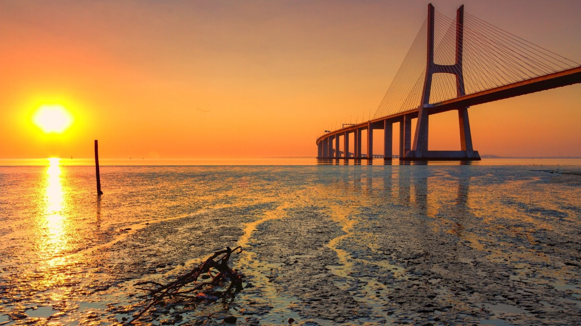 Bridges, 1080P, Vasco da Gama Bridge, HD Wallpaper