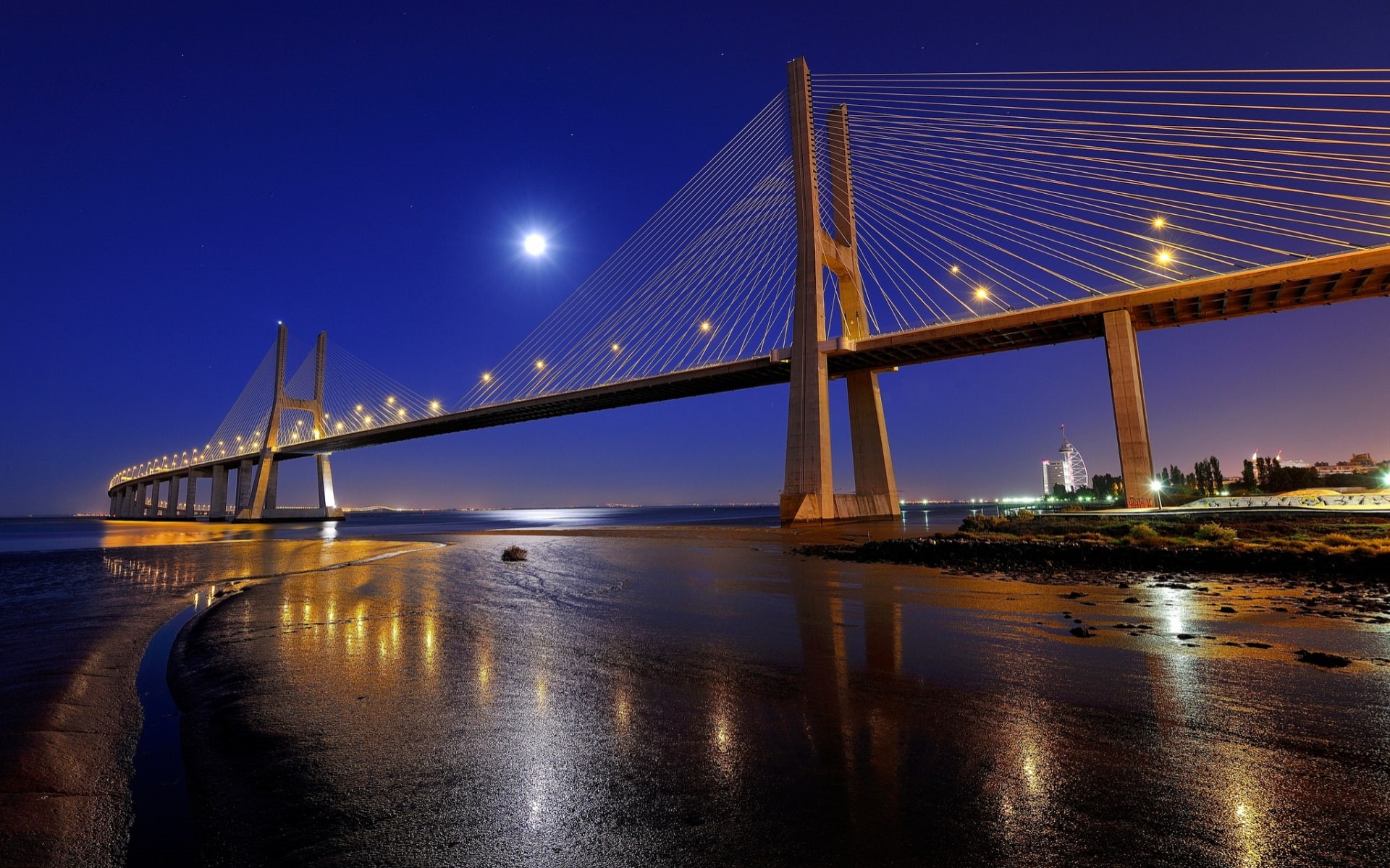 Bridges, 1080P, Vasco da Gama Bridge, HD Wallpaper