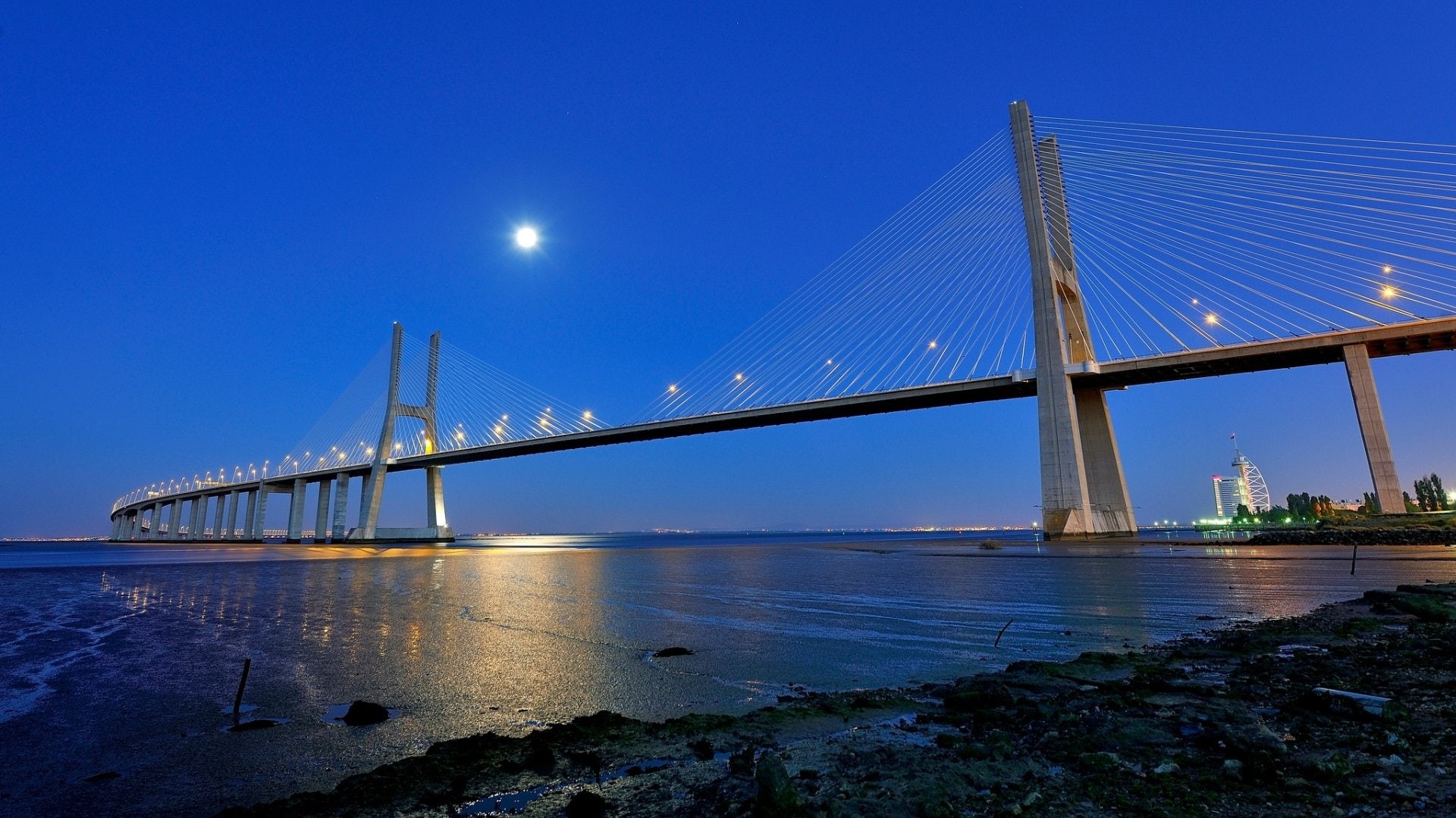 1080P, Bridges, Vasco da Gama Bridge, HD Wallpaper