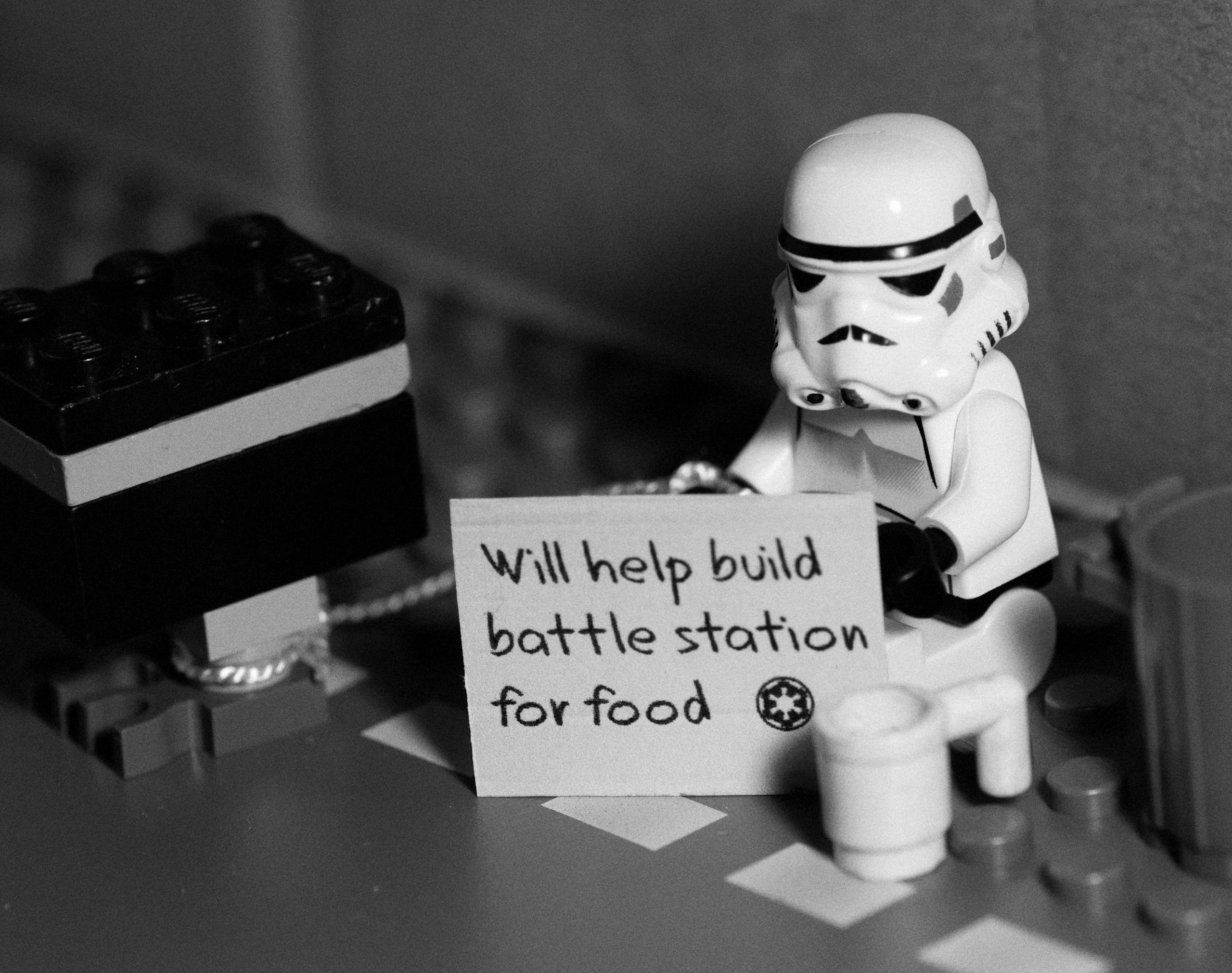 imperial stormtrooper, one person, Games/Star Wars, communication, minifig, western script, wars, social issues, focus on foreground, 2K, help for a stormtrooper, HD Wallpaper