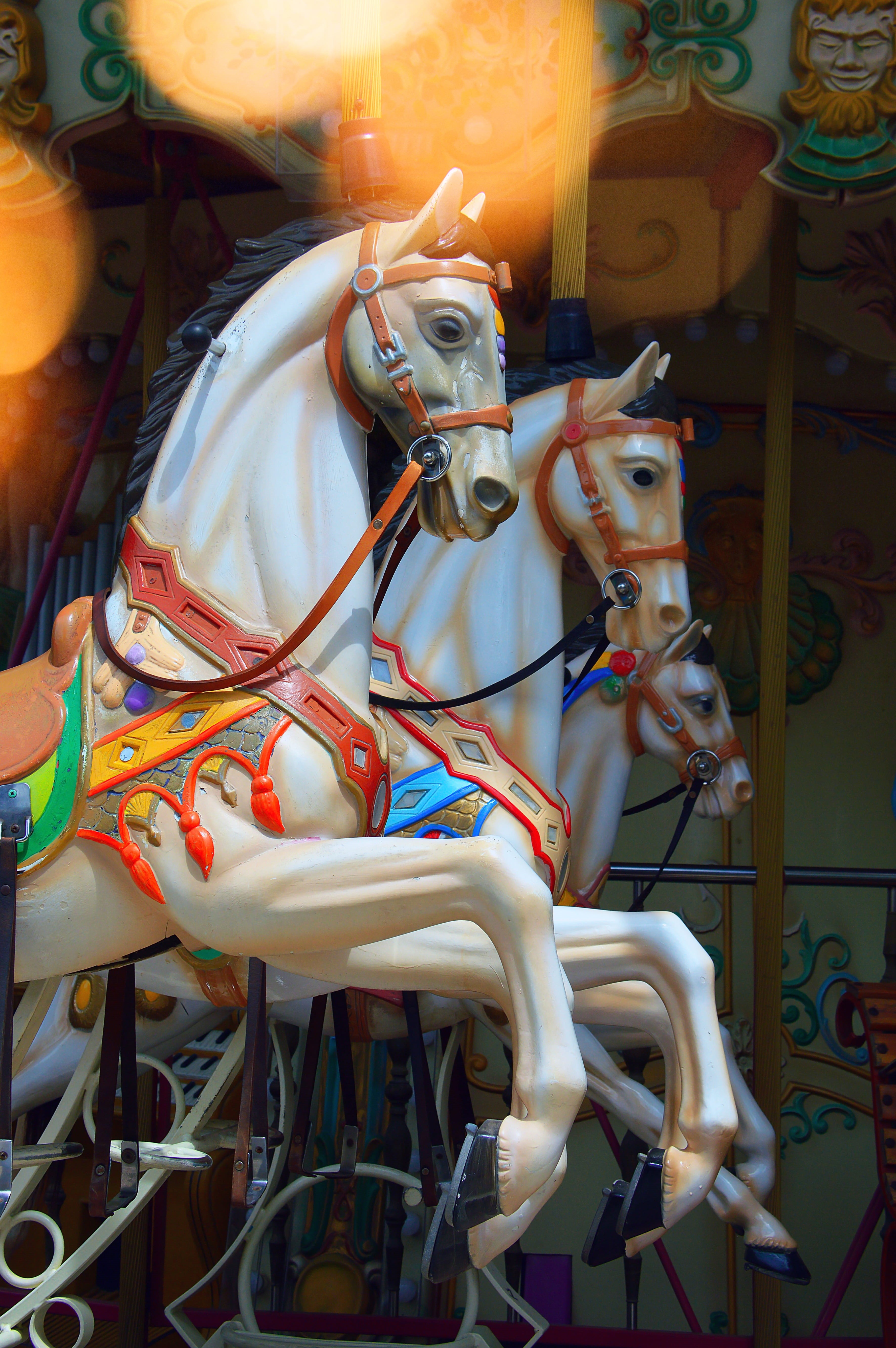 festival, horses, arts culture and entertainment, close-up, outdoors, mammal, art and craft, domestic animals, amusement park, livestock, day, game, representation, Phone HD Wallpaper