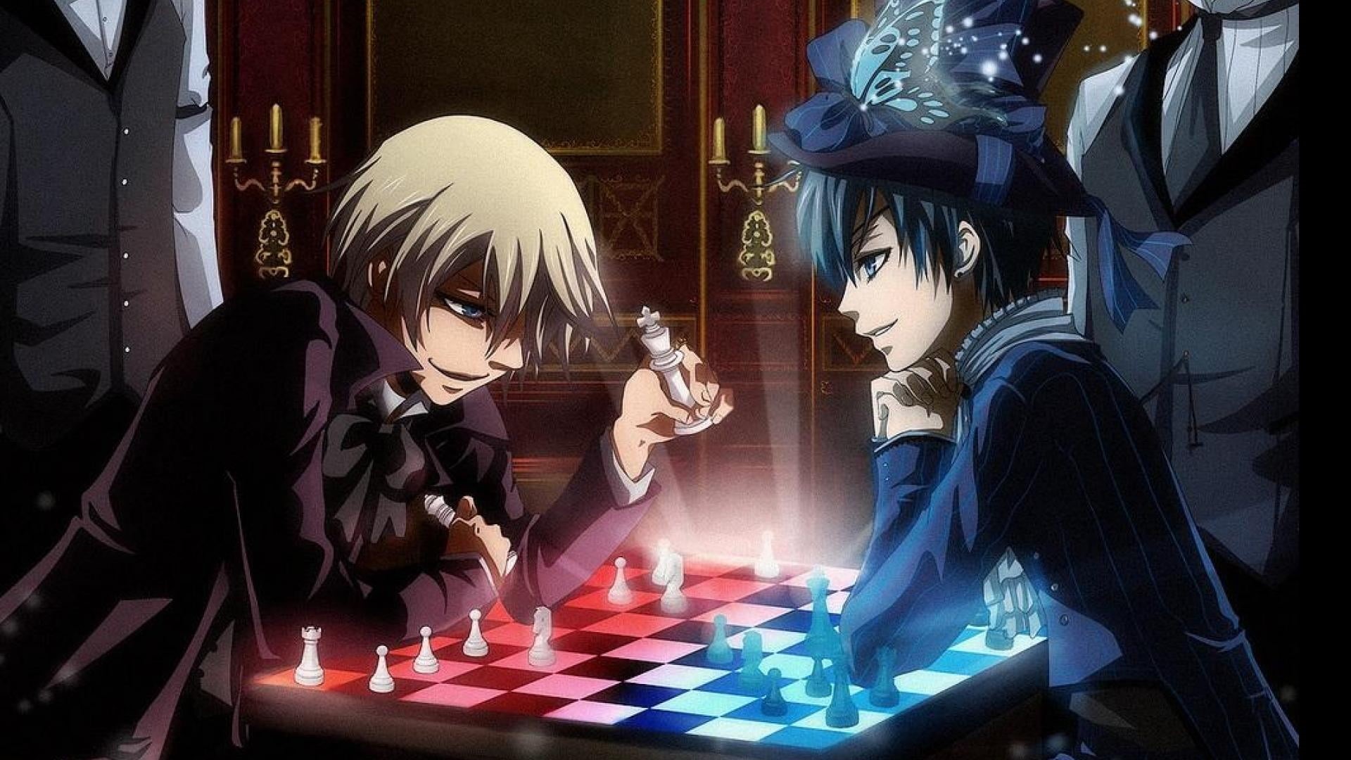 choice, child, Black Butler, real people, lifestyles, playing, waist up, anime, women, leisure activity, looking, 1080P, board game, game, indoors, men, HD Wallpaper