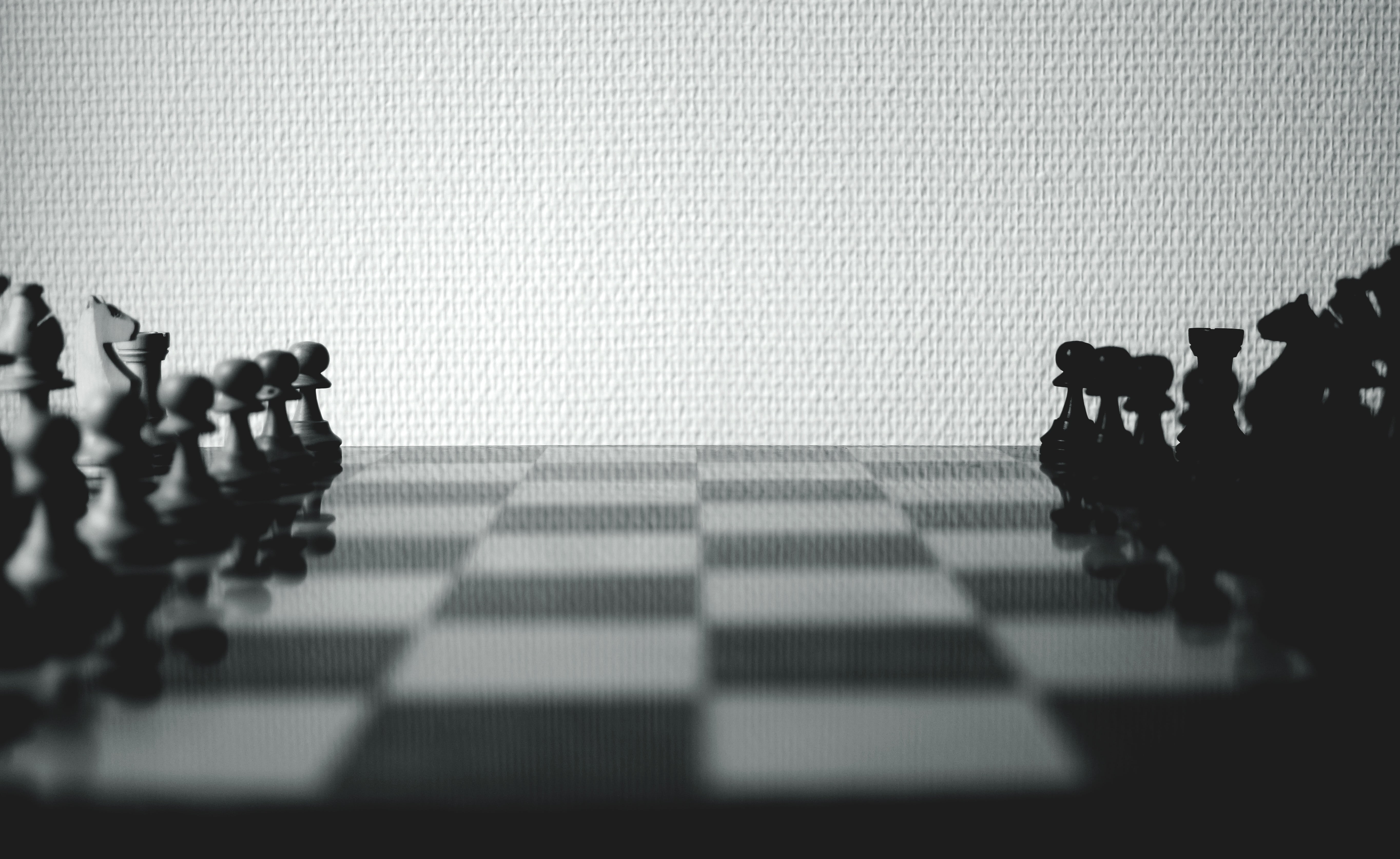 piano, arranged, chess, no people, street, shadow, dof, blur, chess piece, game, leisure activity, strategy, checked pattern, chessboard, monochrome, arts culture and entertainment, HD Wallpaper