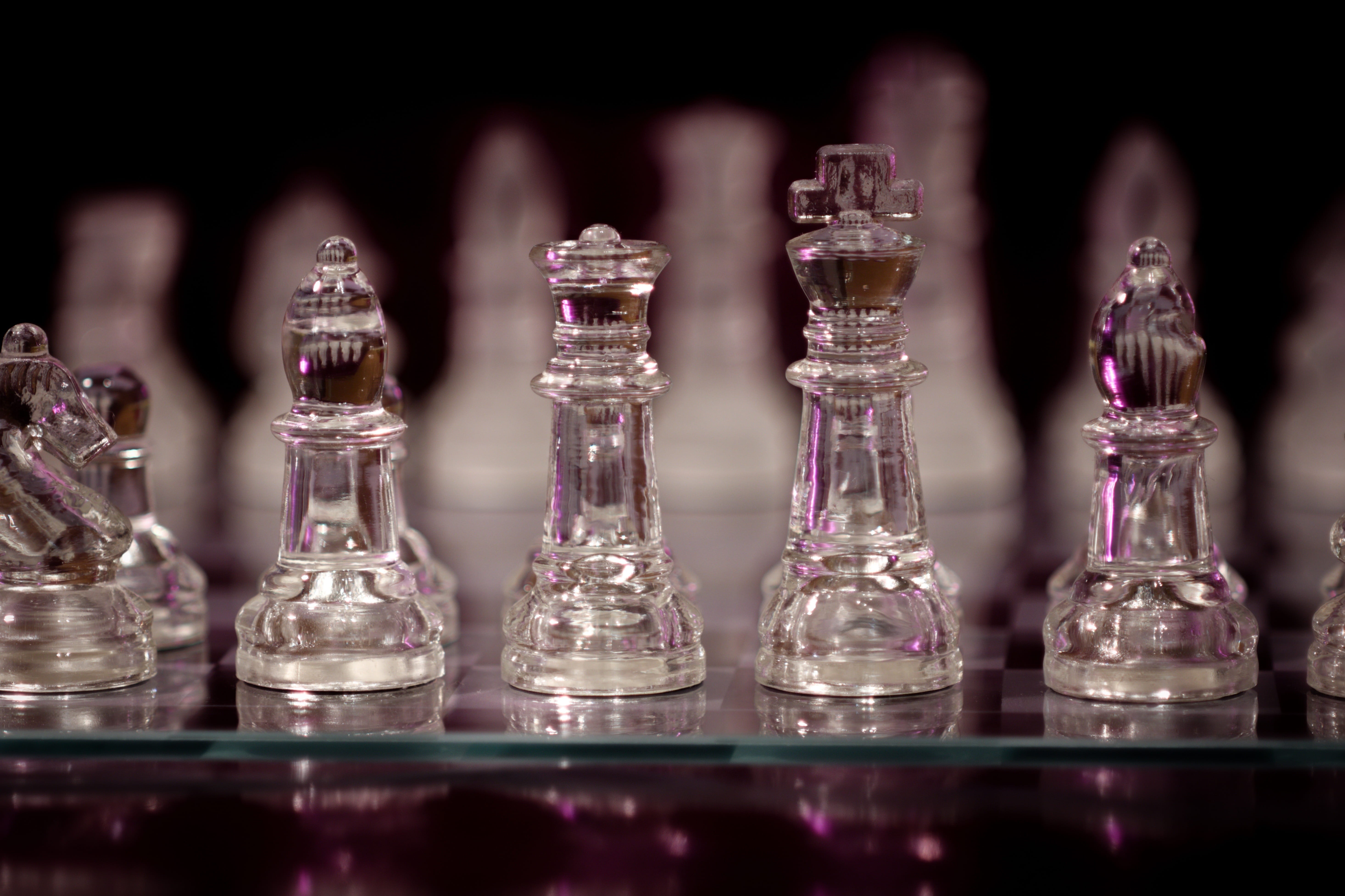 reflection, set, lady, indoors, tower, order, variation, group of objects, chess, strategy, game, chess piece, horse, medium group of objects, chess pieces, HD Wallpaper