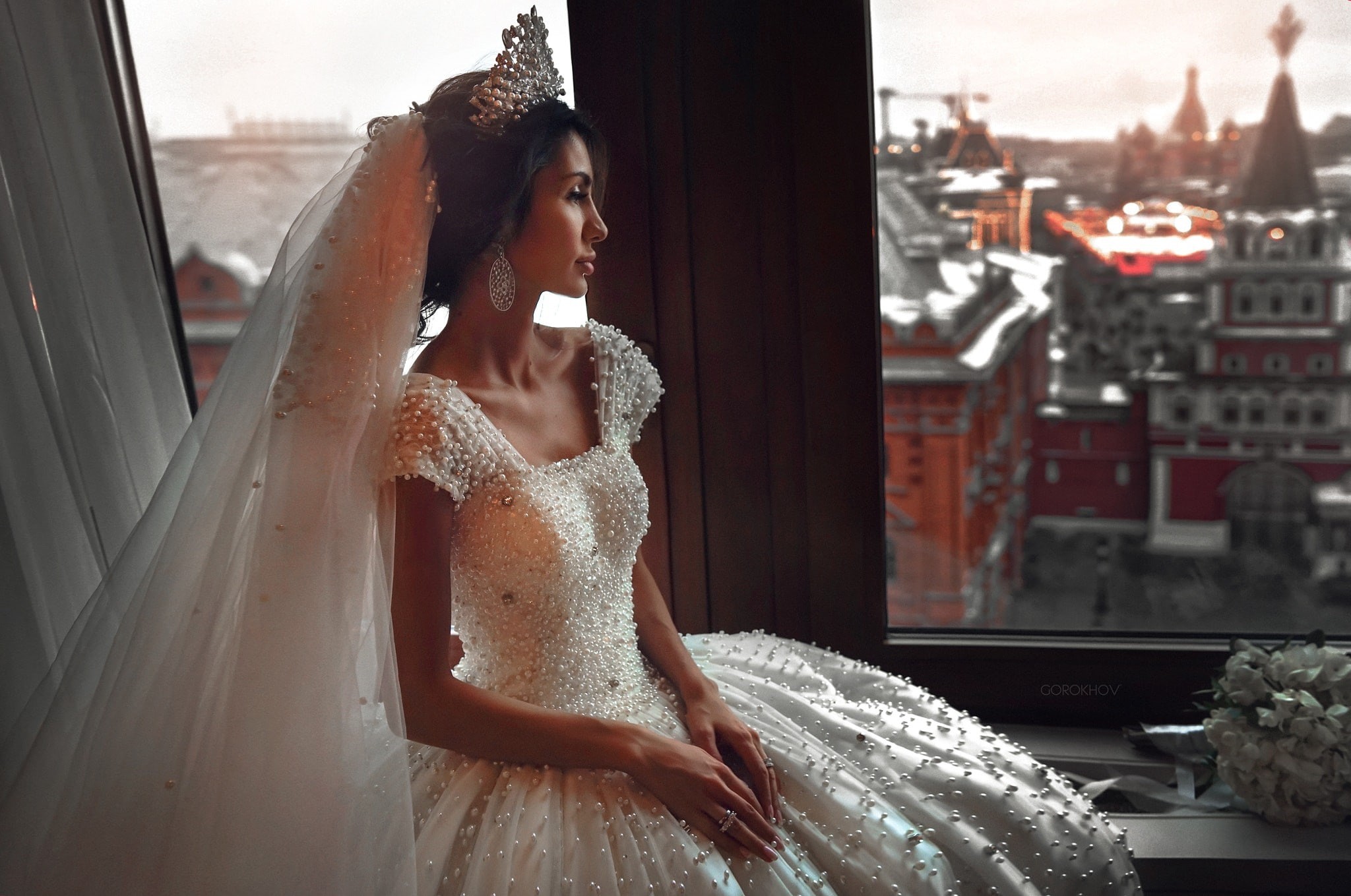 rings, 500px, brides, 1080P, window, women, Ivan Gorokhov, model, HD Wallpaper