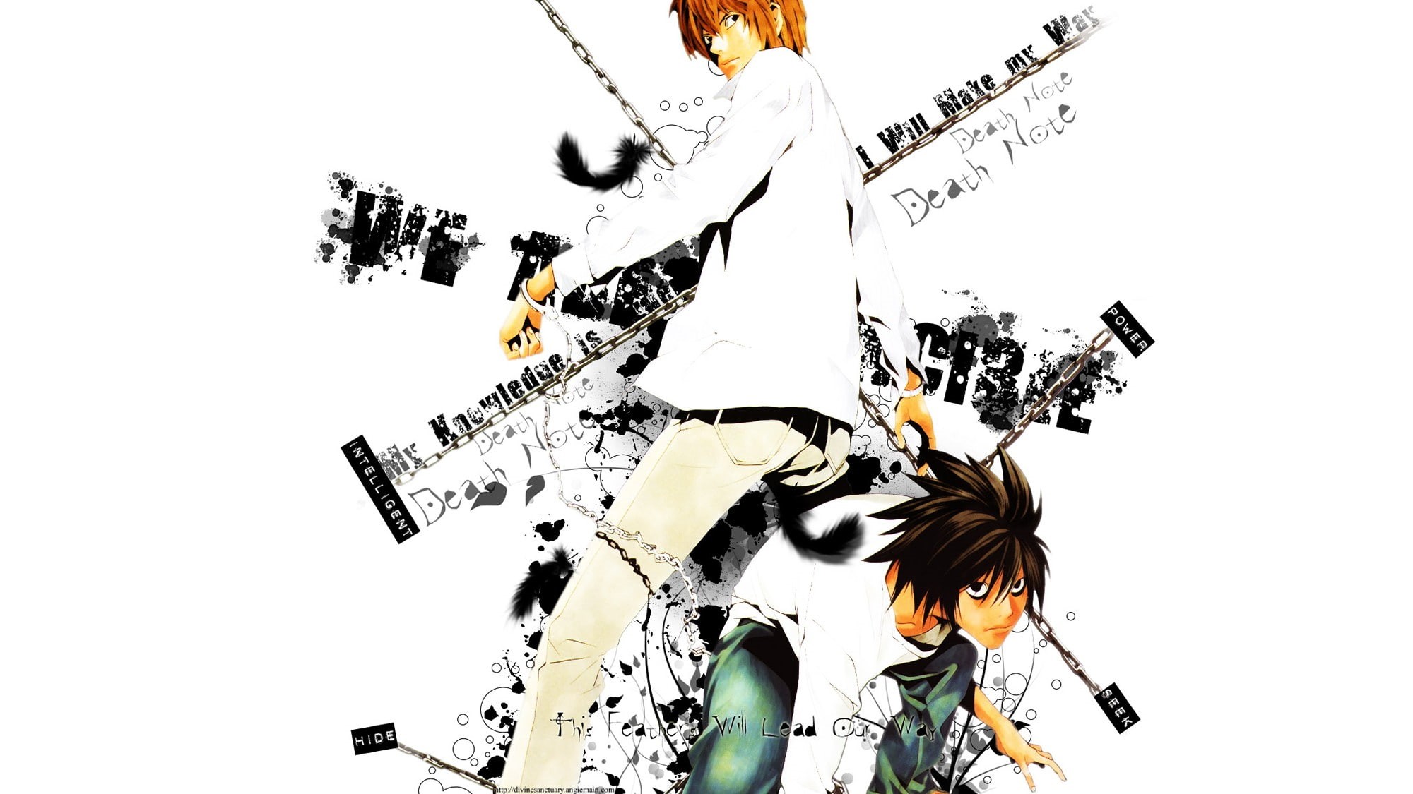 Yagami Light, Lawliet L, 1080P, Death Note, anime, HD Wallpaper