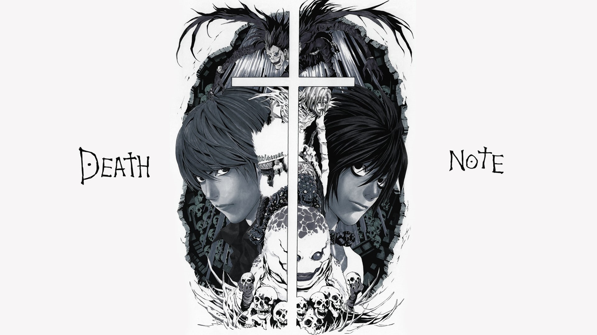 1080P, death note lawliet l yagami light, HD Wallpaper