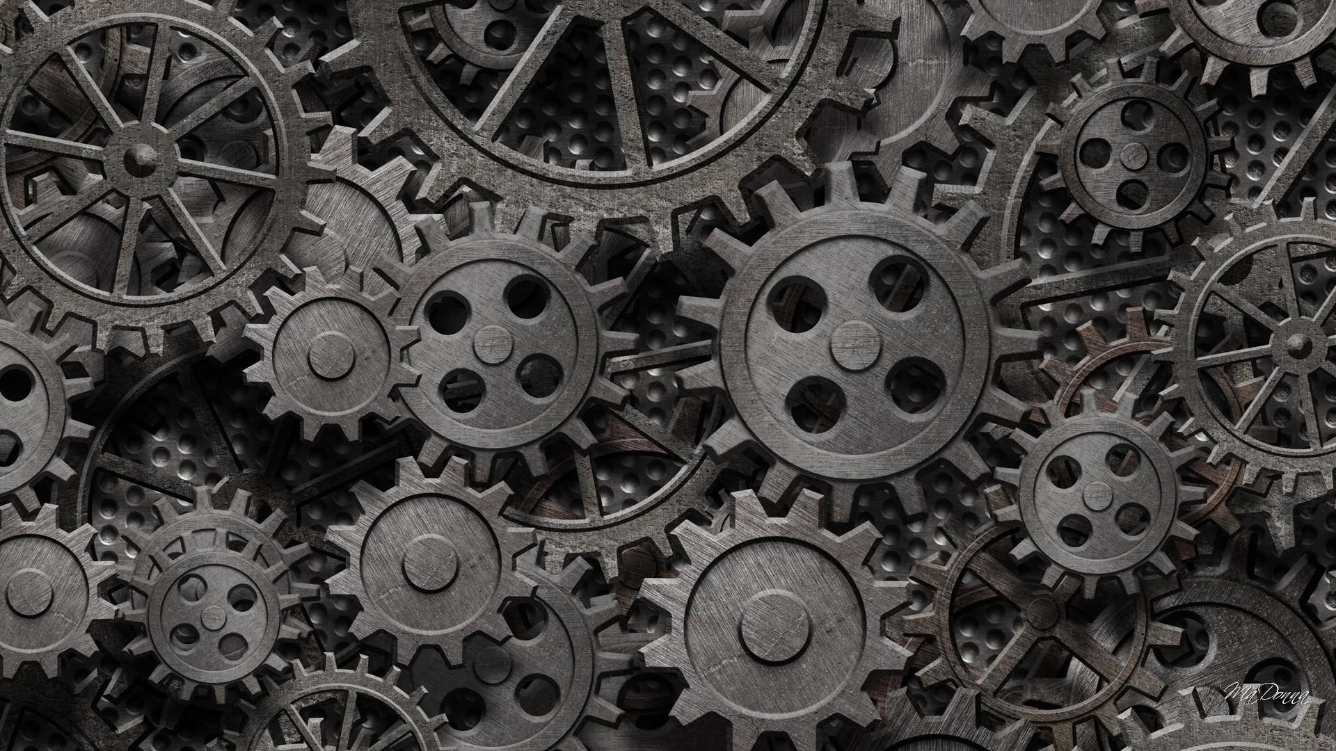 sprockets, steel, designed, 1080P, titanium, technology, gray, gears, mechanic, metal, mechanical, HD Wallpaper