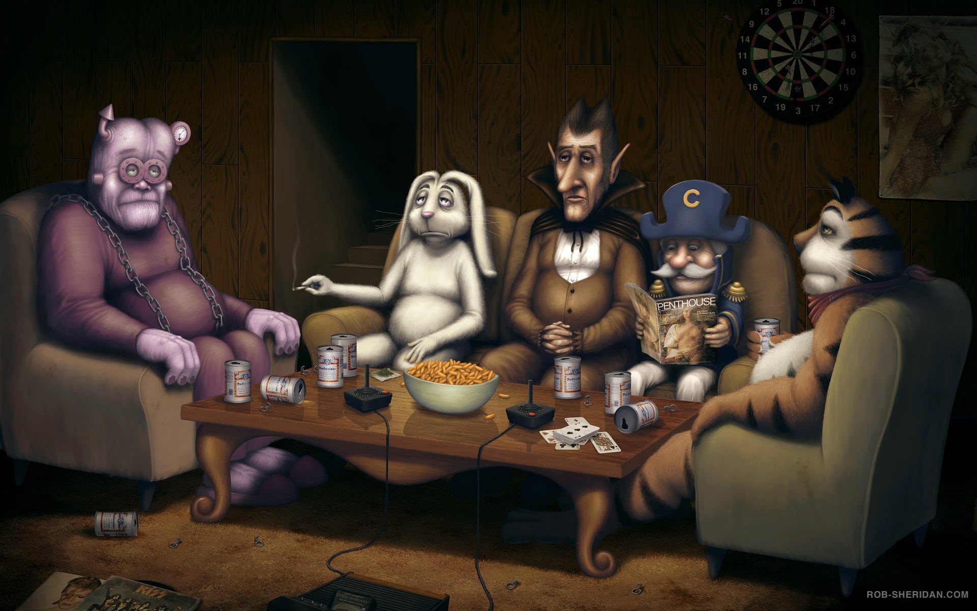 male likeness, representation, people, Table, Sabbath, Rest, 1080P, Sitting, religion, dracula, art and craft, group of people, human representation, creativity, HD Wallpaper
