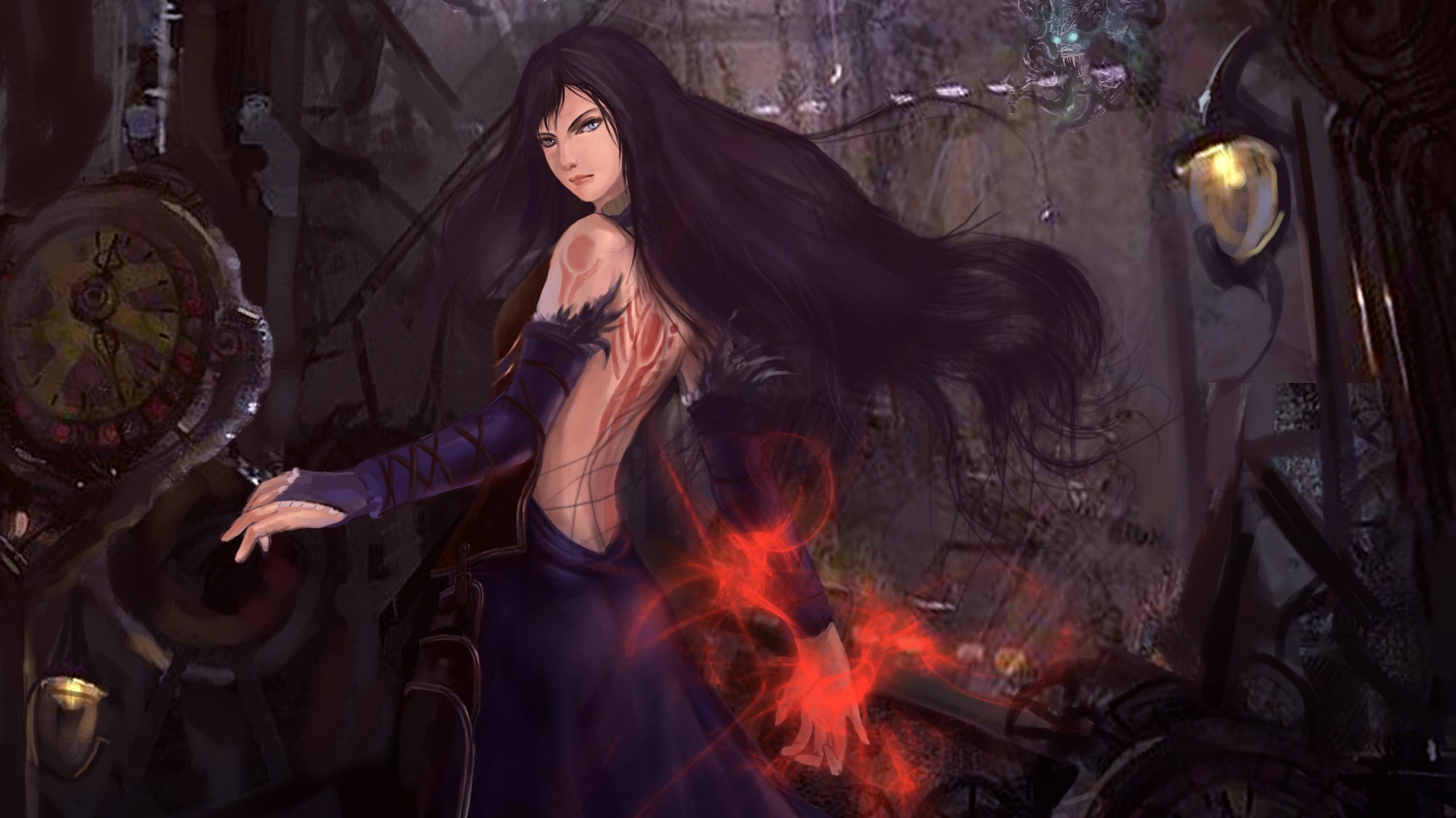 hairstyle, three quarter length, video games, clothing, hair, beautiful woman, adult, indoors, long hair, fashion, Shanoa (Castlevania), one person, young women, HD Wallpaper