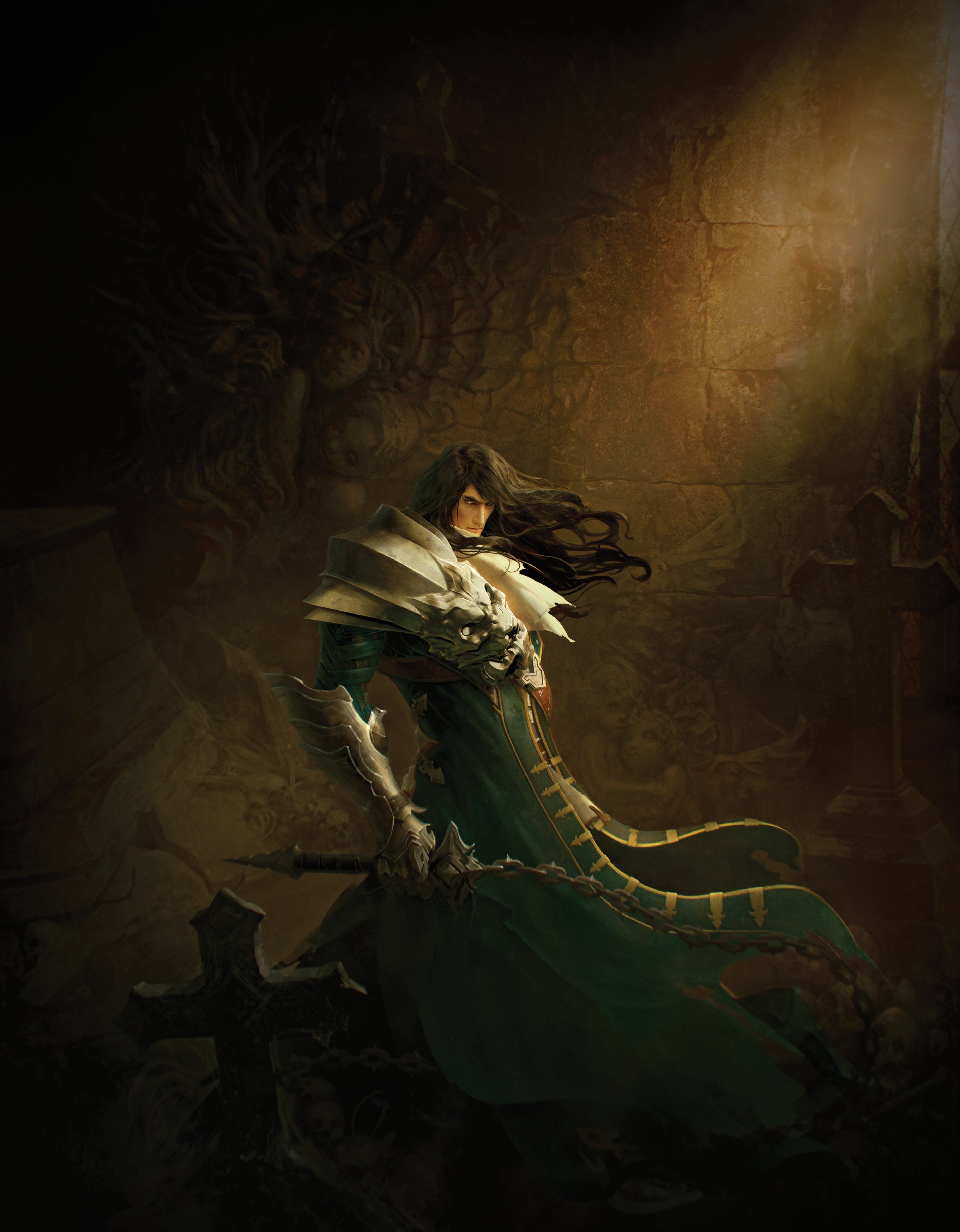 tagme, castlevania, shadow, lords, trevor, male, fate, belmont, weapon, mirror, 5K, Phone HD Wallpaper