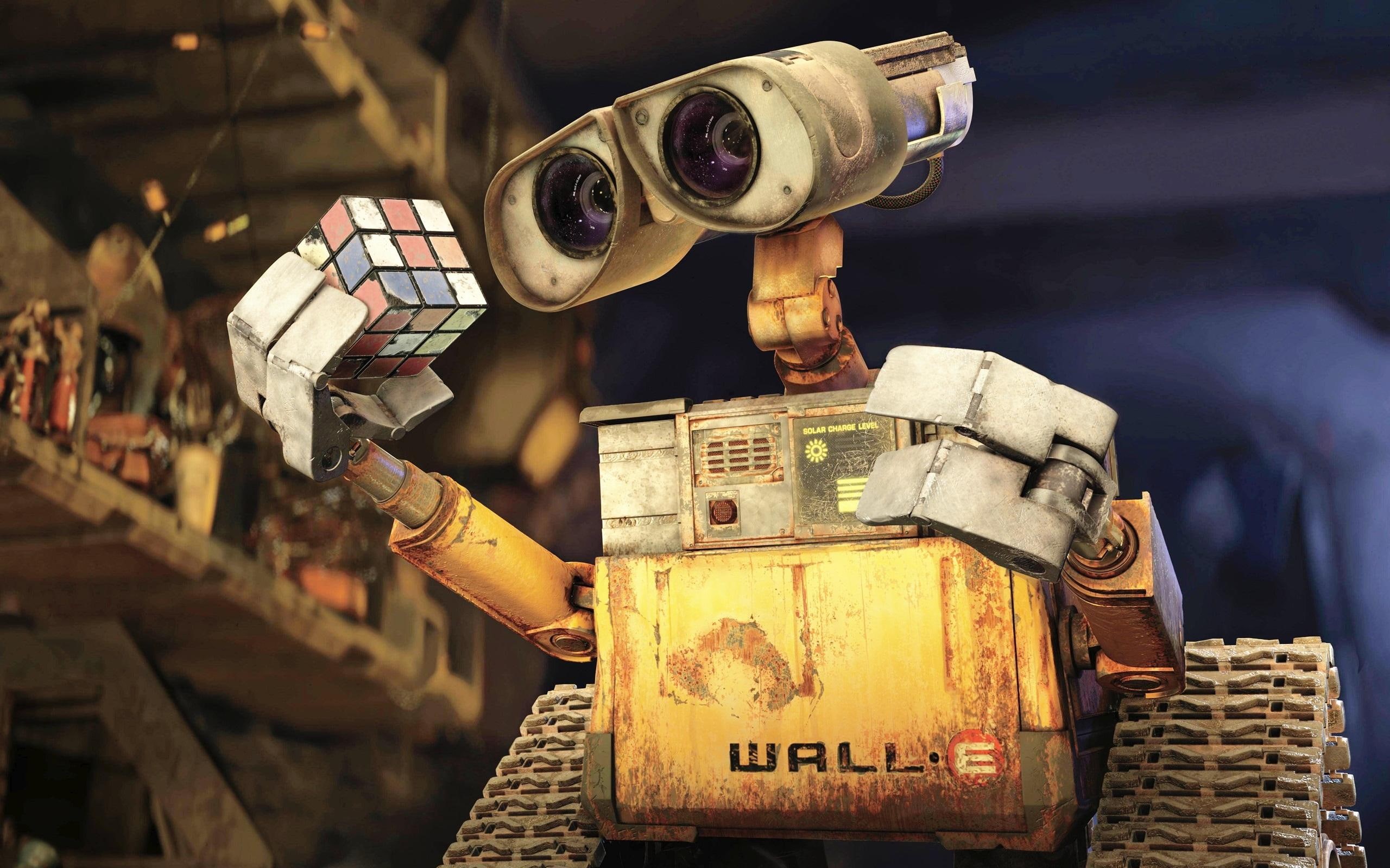 amp, cube, e, rubiks, 2K, pixars movies, wall, HD Wallpaper