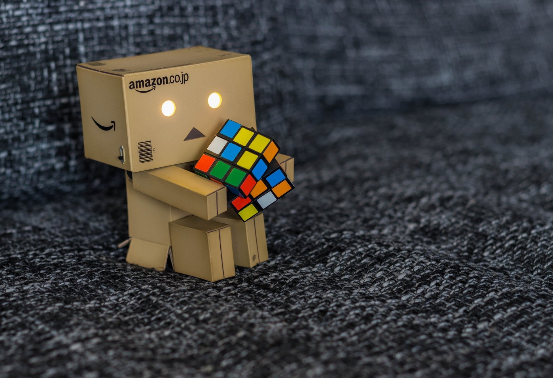 Danbo, Rubiks Cube, Misc, 1080P, HD Wallpaper