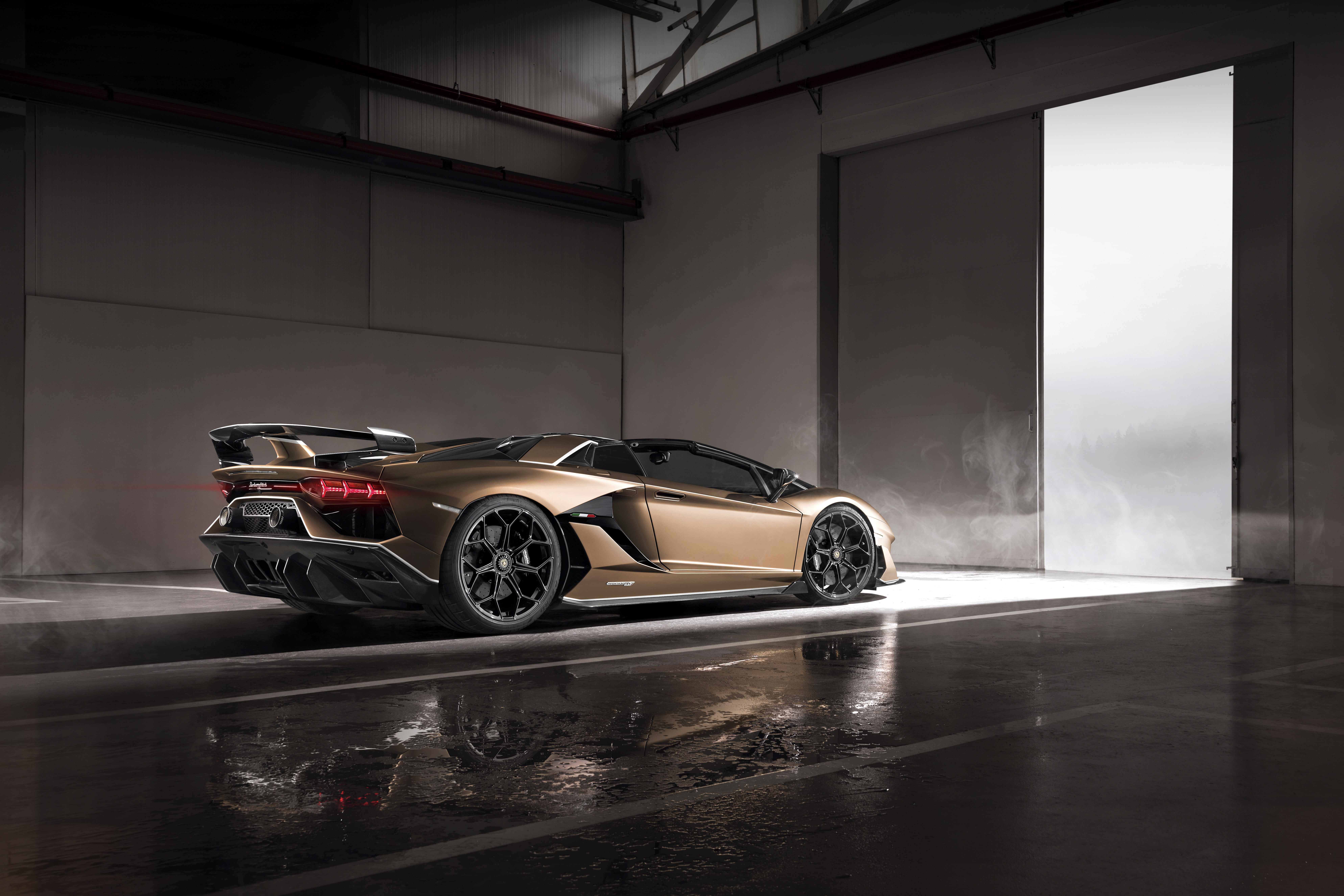 Car, Sport Car, Lamborghini, Lamborghini Aventador, Brown Car, Supercar, Vehicle, 8K, Lamborghini Aventador SVJ, HD Wallpaper
