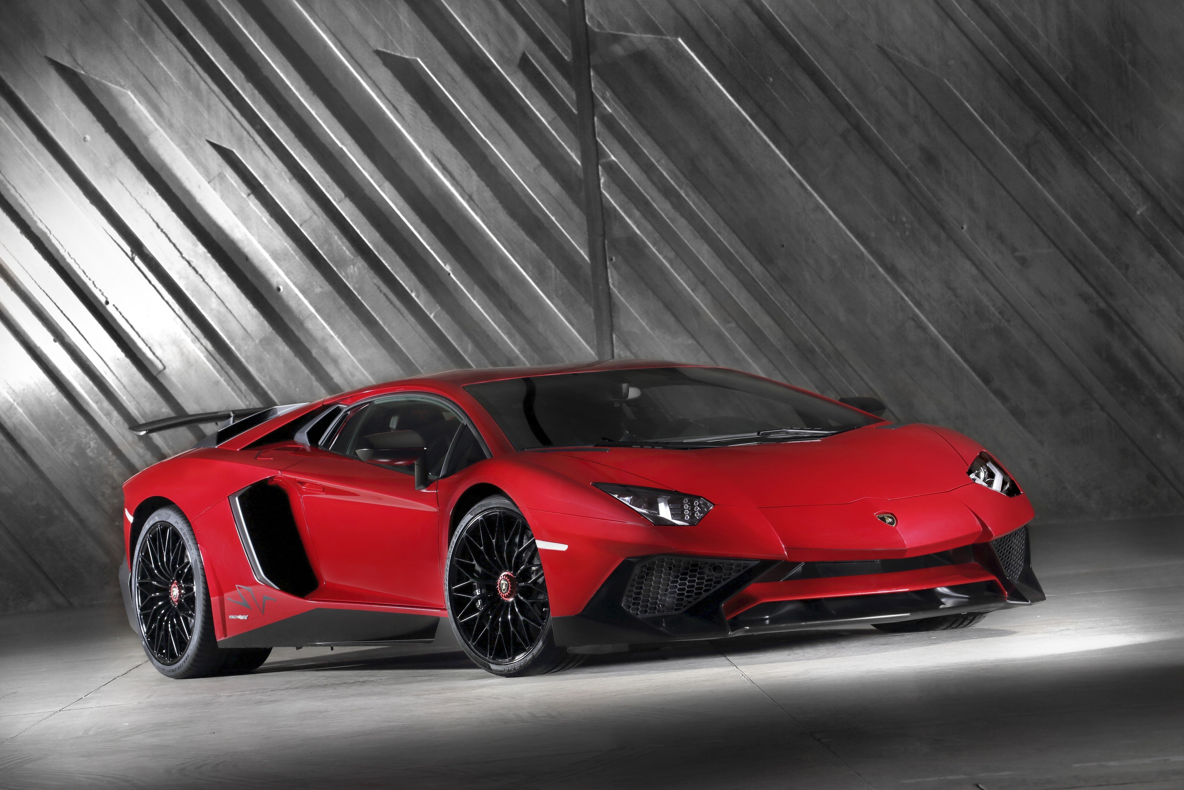 mode of transportation, auto racing, no people, indoors, shiny, transportation, motion, motor vehicle, garage, Lamborghini, car, Lamborghini Aventador, HD Wallpaper