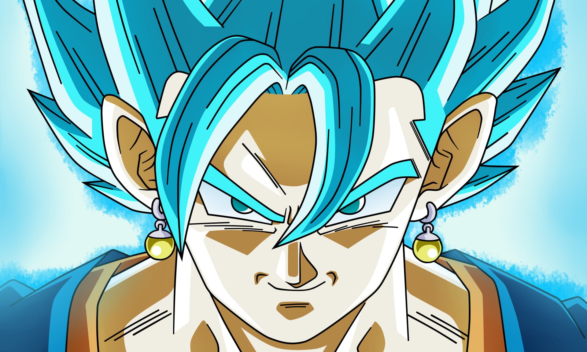 text, sky, Dragon Ball Super, outdoors, son, god, super, no people, built structure, creativity, blue, 1080P, close-up, human representation, HD Wallpaper