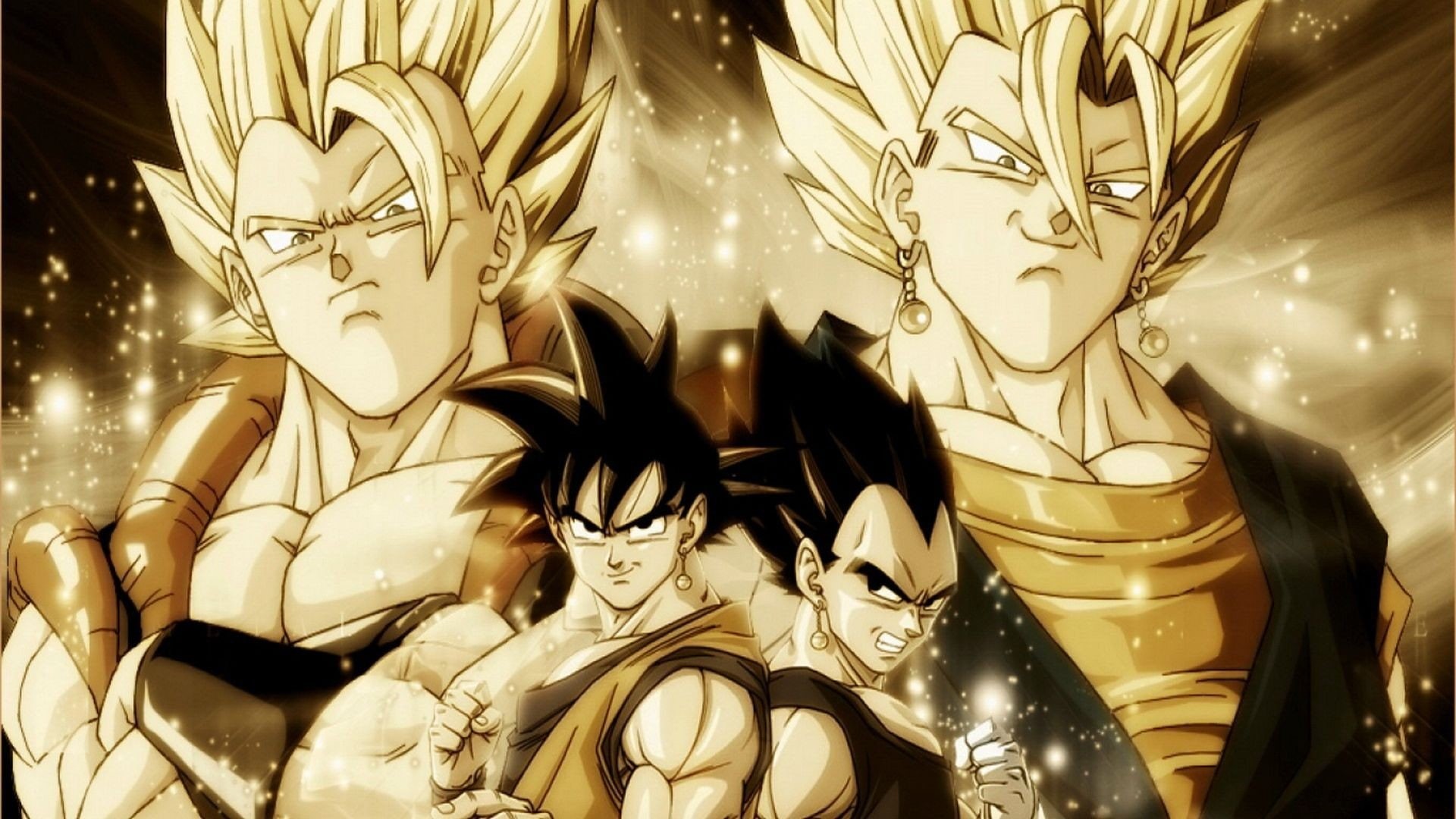 Vegito, Vegeta, 1080P, Gogeta, Super Saiyan, Dragon Ball Z, HD Wallpaper