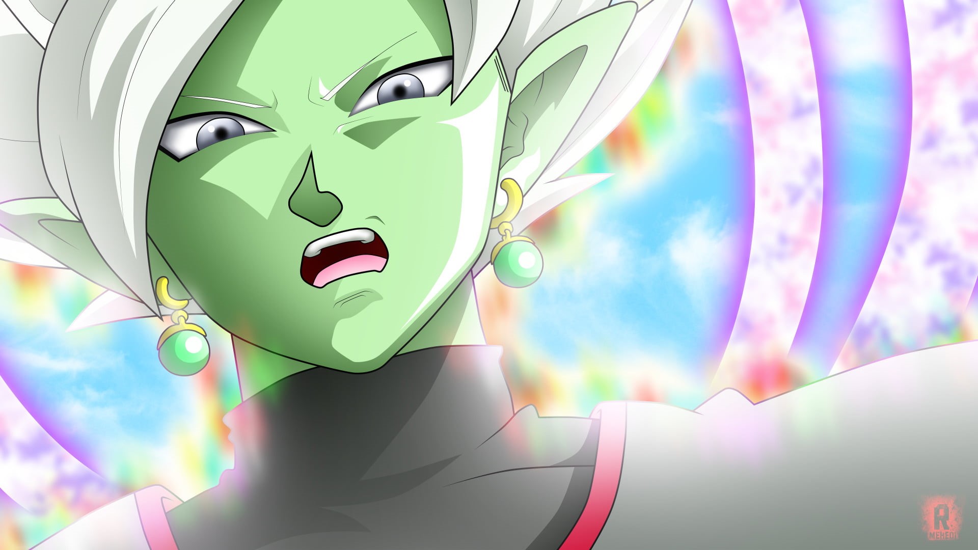 young adult, young women, close-up, sunlight, day, one person, multi colored, lifestyles, human face, women, Zamasu (Dragon Ball), headshot, arts culture and entertainment, HD Wallpaper