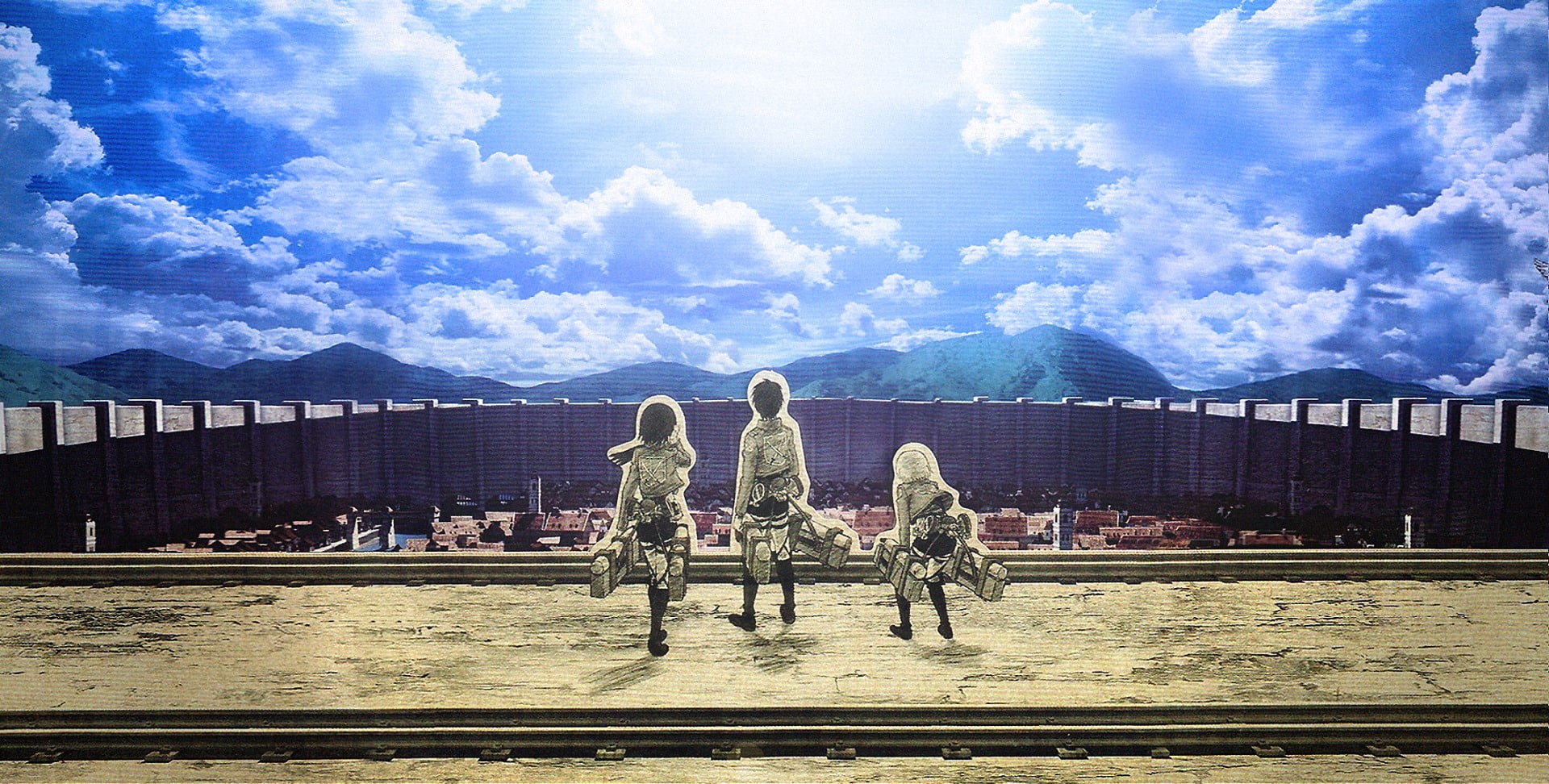 Eren Yeager, Mikasa Ackerman, Armin Arlert, Attack On Titan, Anime, 1080P, HD Wallpaper