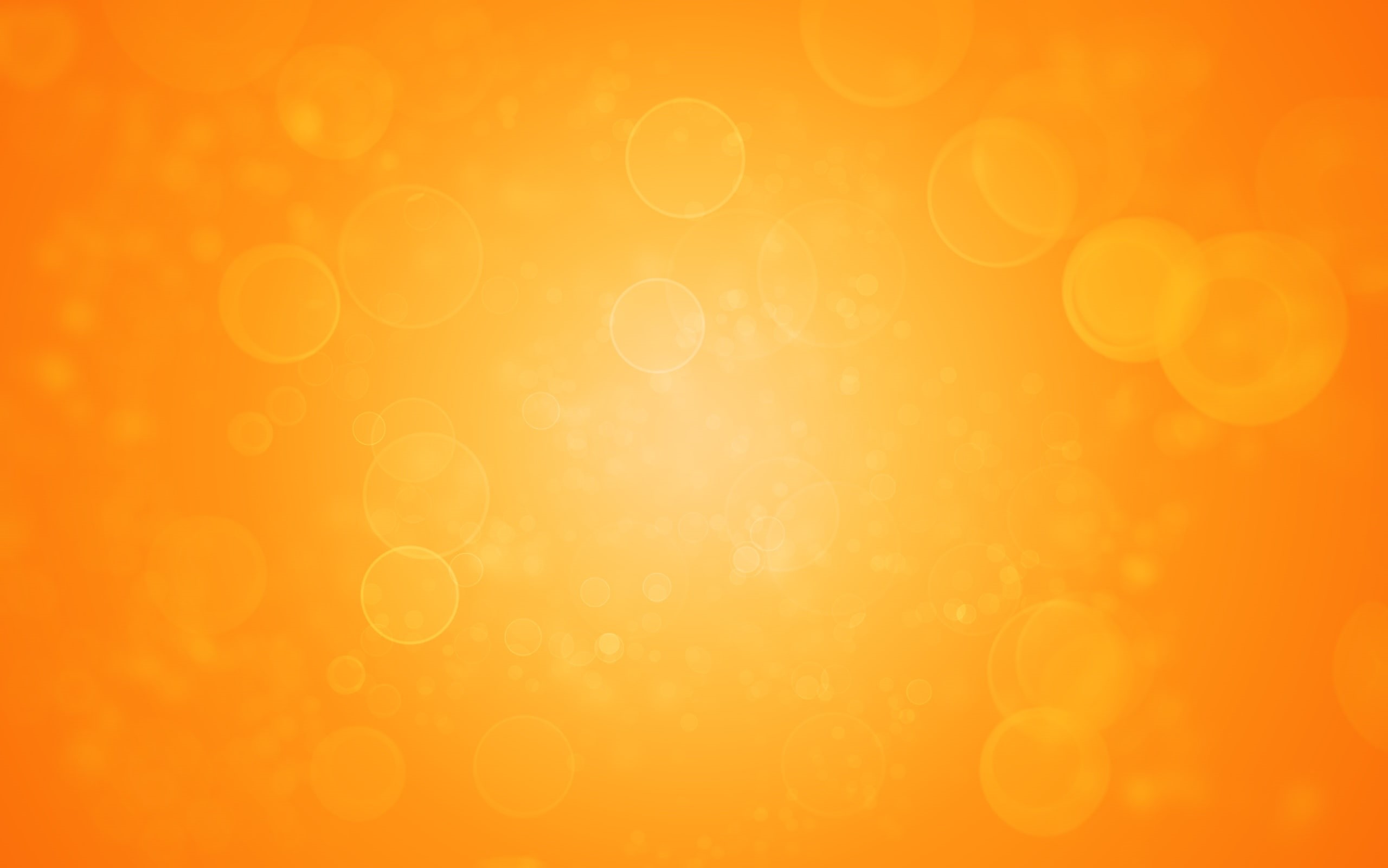 yellow, circles, abstract, surface, background, orange, 2K, HD Wallpaper
