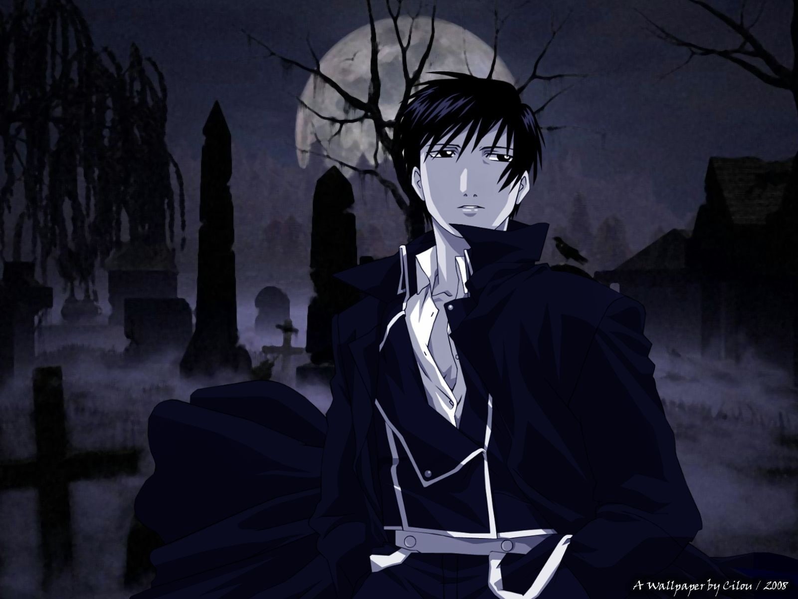Roy Mustang, waist up, costume, three quarter length, metal, architecture, mask, full, clothing, unrecognizable person, men, Full Metal Alchemist, HD Wallpaper