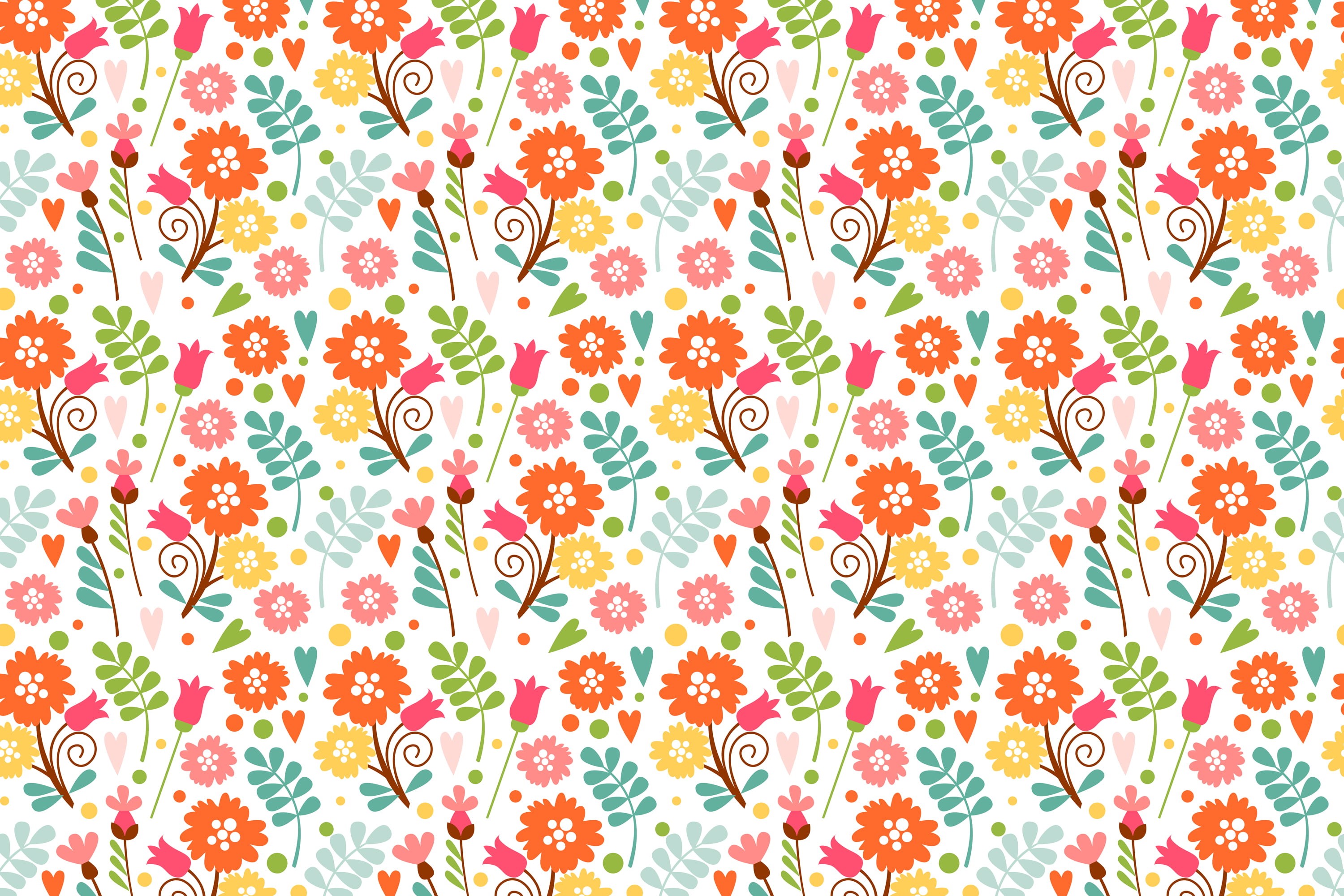 multicolored, multi colored, digital, red, backgrounds, indoors, food and drink, green color, yellow, full frame, flowers, repetition, pattern, studio shot, HD Wallpaper