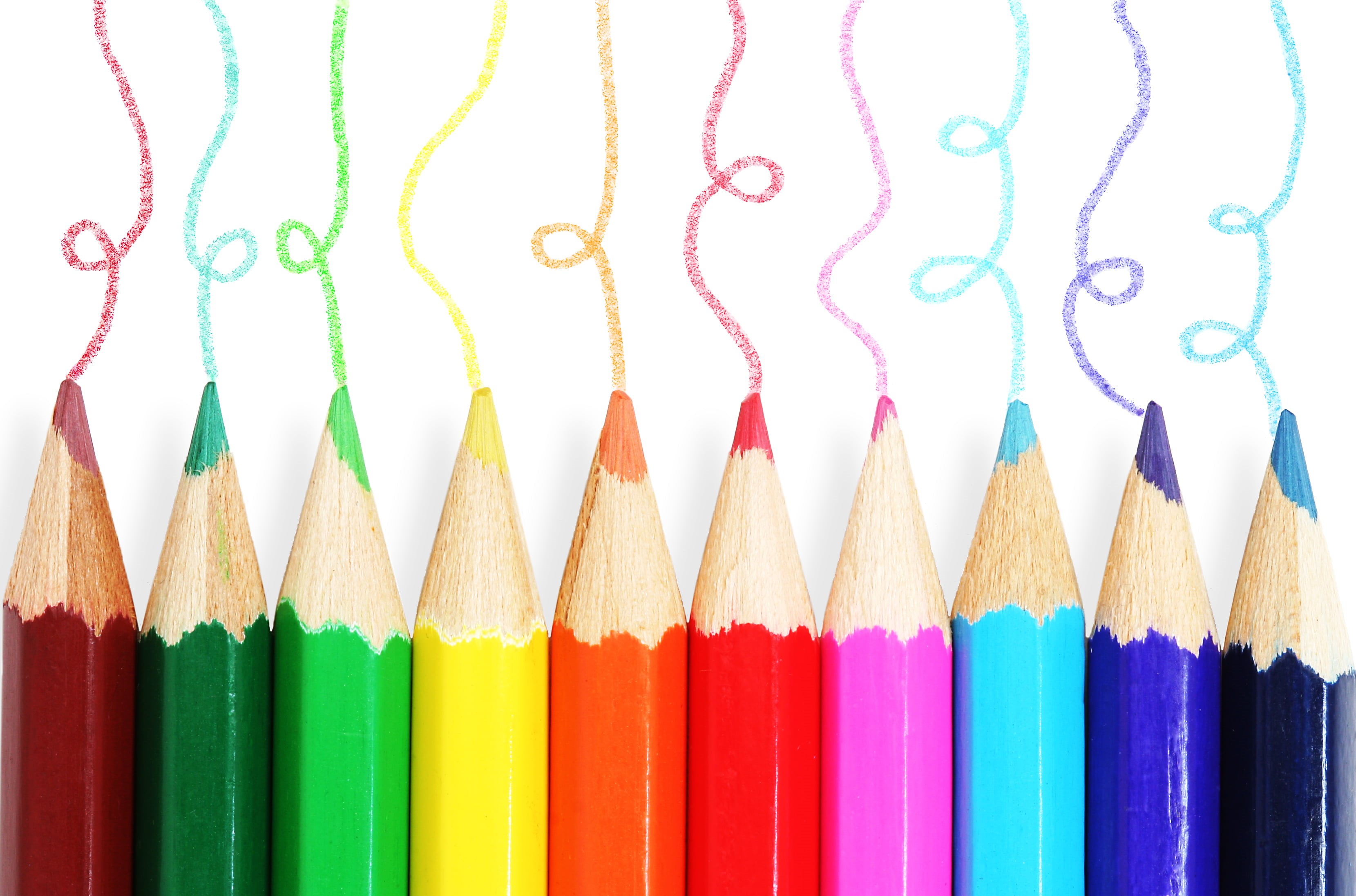 variety, crayon, blue, color Image, art, arrangement, assorted, art and craft, brown, color, macro, large group of objects, no People, yellow, drawing - Activity, HD Wallpaper