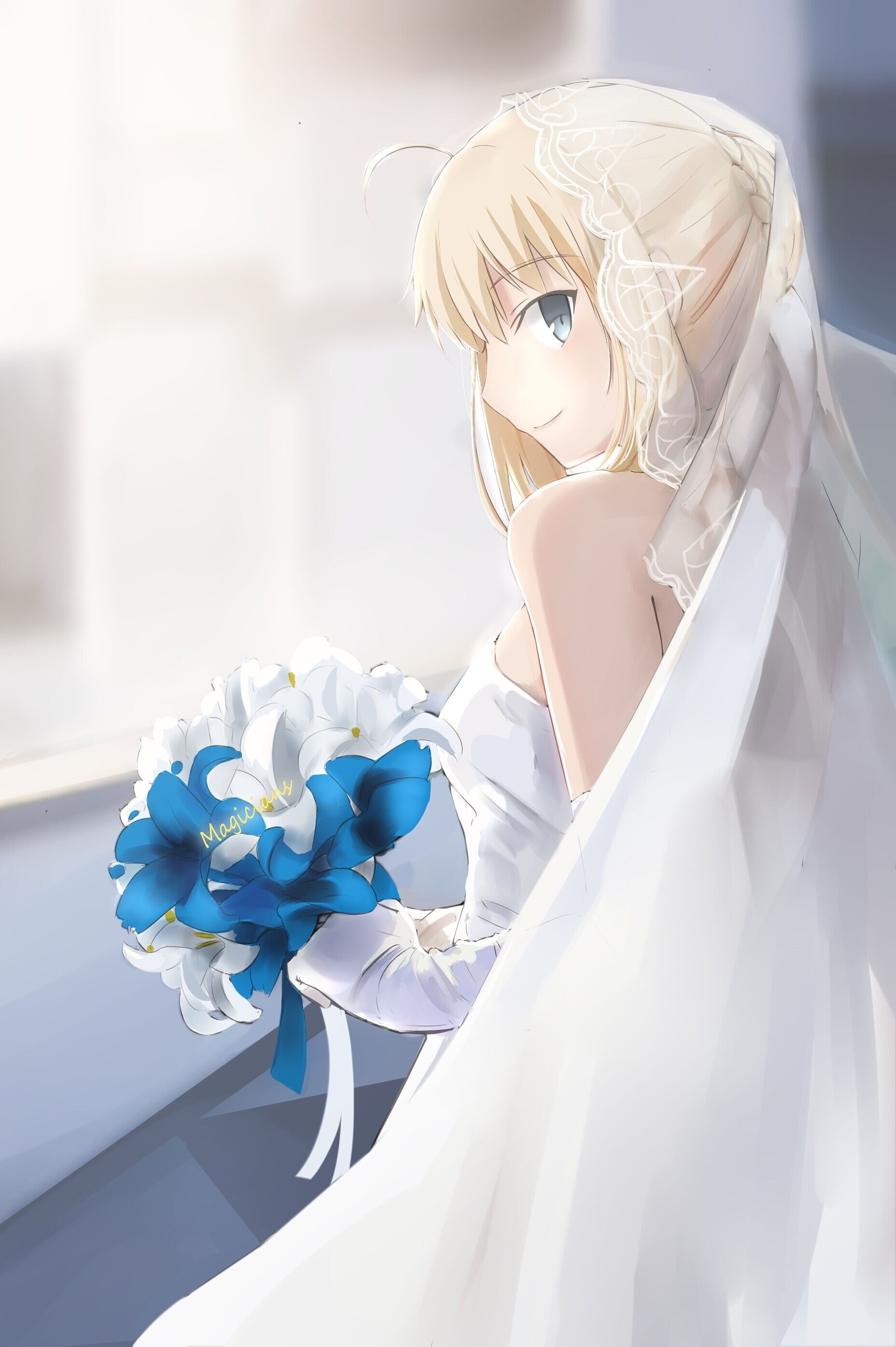 females, research, Saber, nature, biochemistry, women, indoors, Fate Series, Fate/Stay Night, 2K, protective workwear, healthcare and medicine, protection, Phone HD Wallpaper