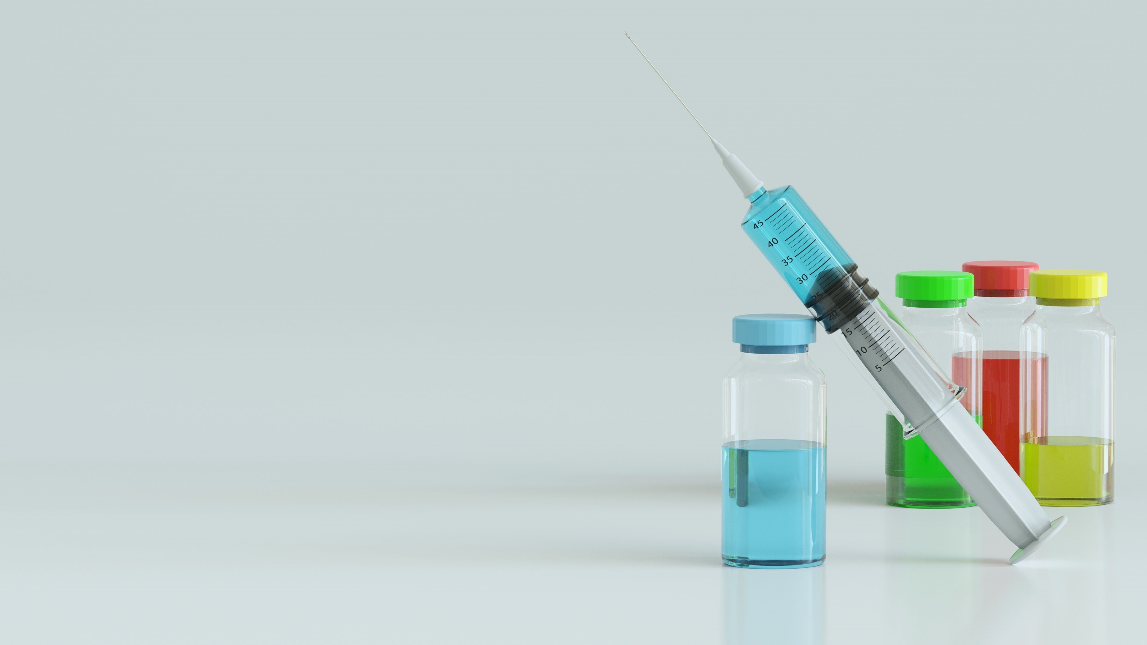 sharp, 4K, healthcare and medicine, medical supplies, vaccination, needle, syringe, science, indoors, white background, clear, education, studio shot, HD Wallpaper
