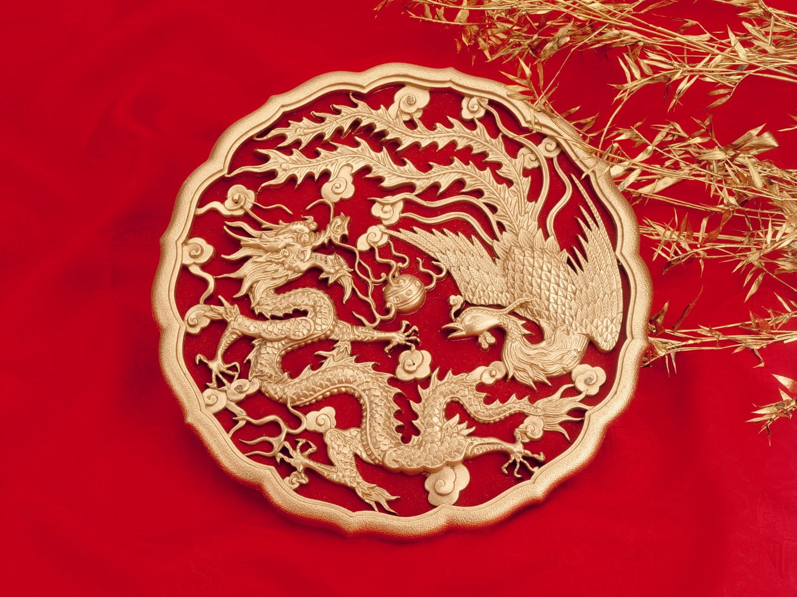 pattern, insignias, colored background, no People, studio shot, chinese new year, 720P, celebration, food and drink, still life, thailand, red background, HD Wallpaper