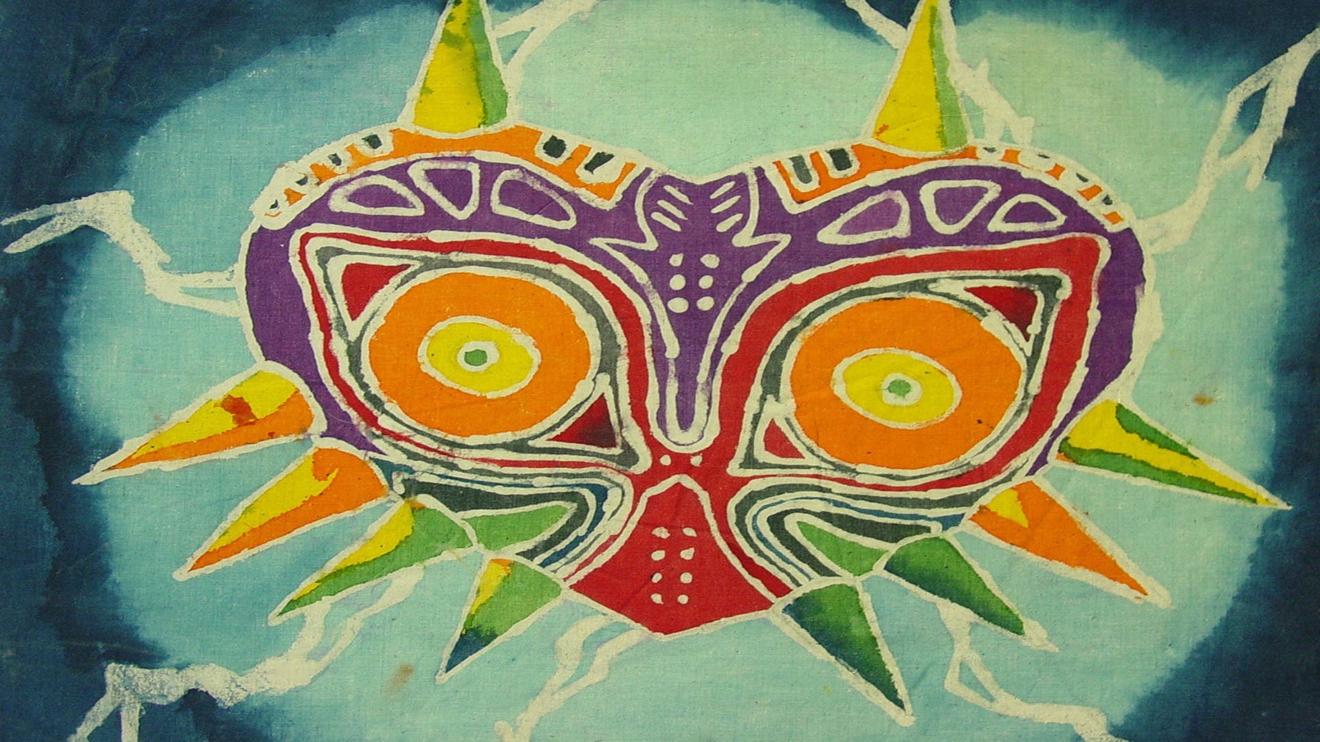 close-up, The Legend of Zelda: Majoras Mask, pattern, 1080P, video games, painted, craft, creativity, artwork, no people, multi colored, yellow, design, HD Wallpaper