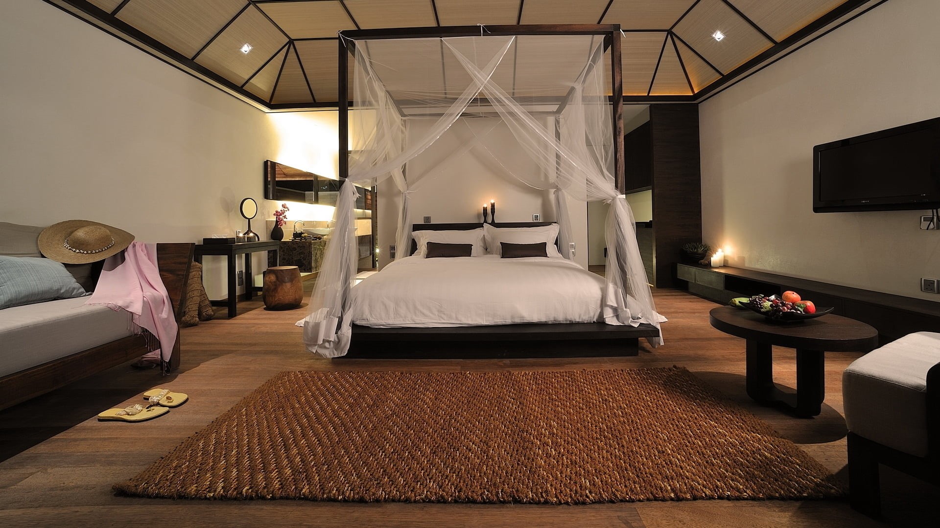wealth, hat, absence, headboard, comfortable, frame, decoration, bedding, shale, home showcase interior, window, sleeping, home Interior, hotel Room, curtain, HD Wallpaper