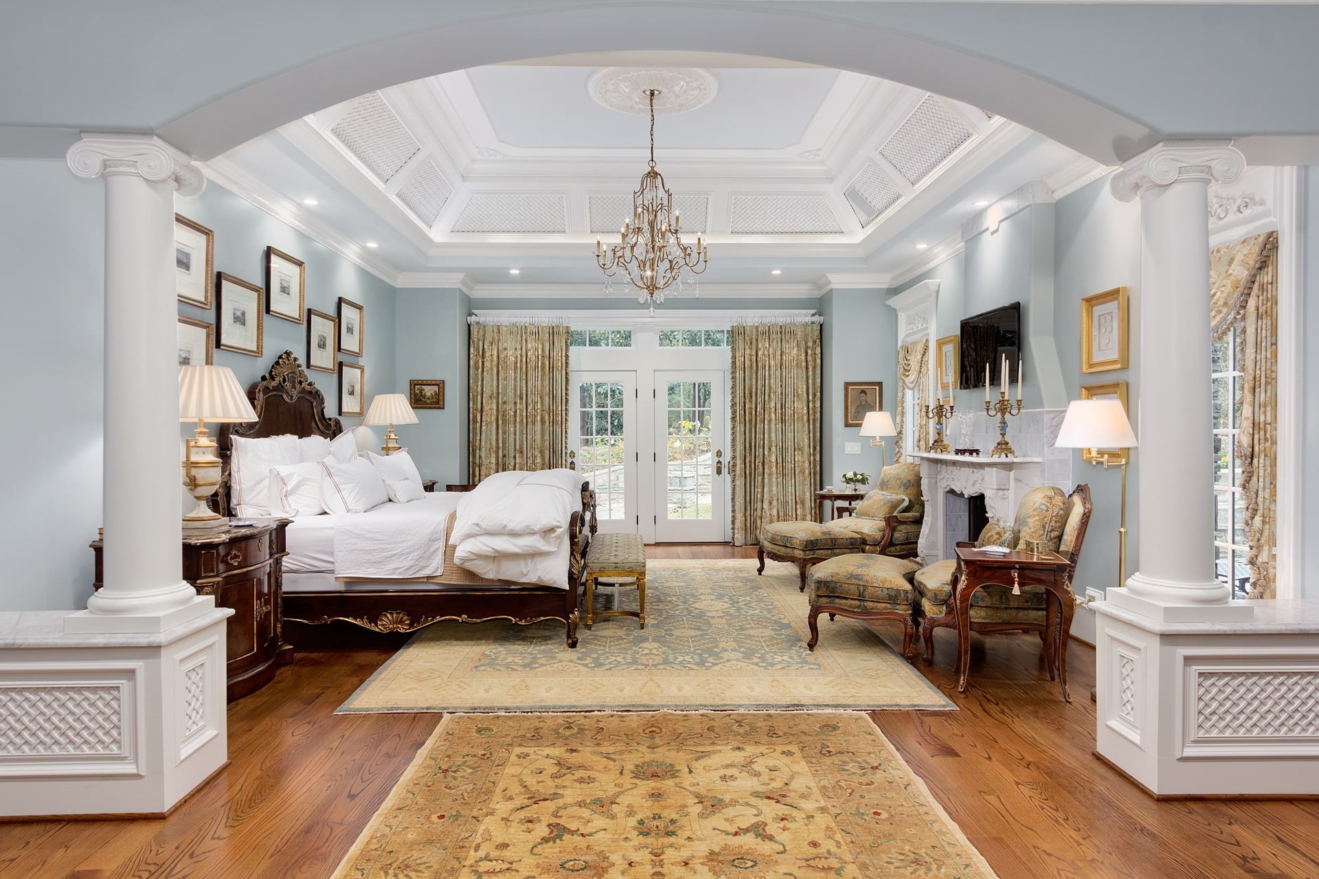 window, wooden, seat, the ceiling, headboard, wealth, architecture, frame, luxury, retro, bedroom, home interior, home showcase interior, domestic room, HD Wallpaper
