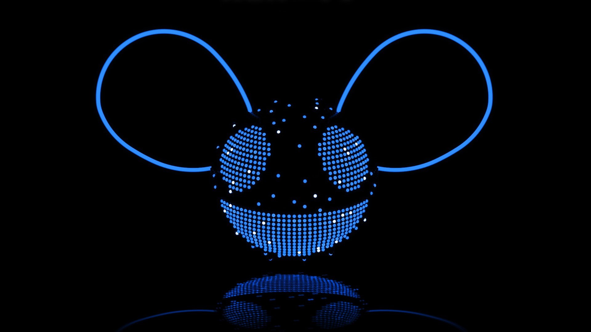 1080P, music, reflection, deadmau5, simple background, HD Wallpaper