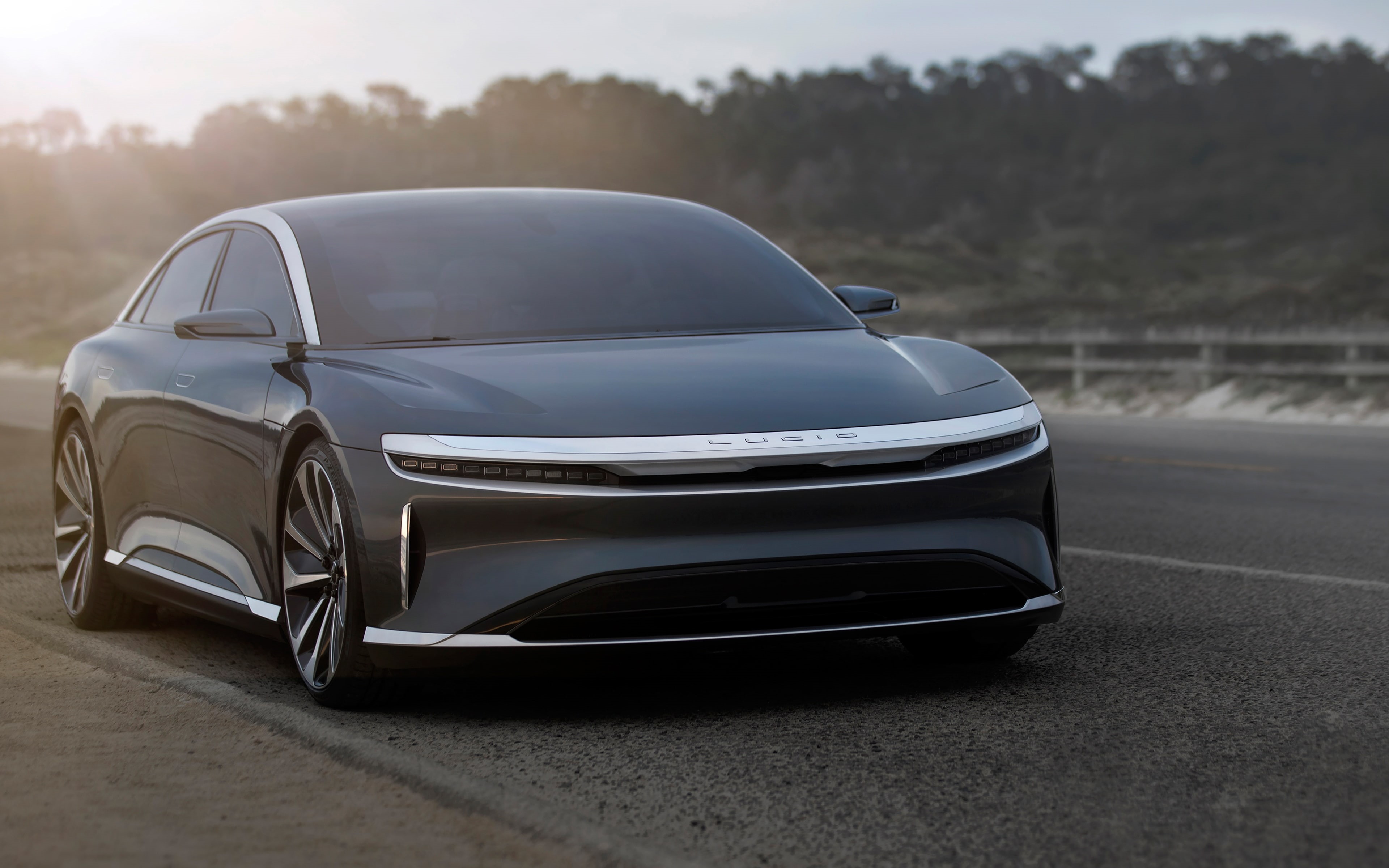 Vehicle, cars, vintage car, luxury, focus on foreground, car, outdoors, no people, nature, road, street, stationary, 4K, city, electric sedan, front view, HD Wallpaper