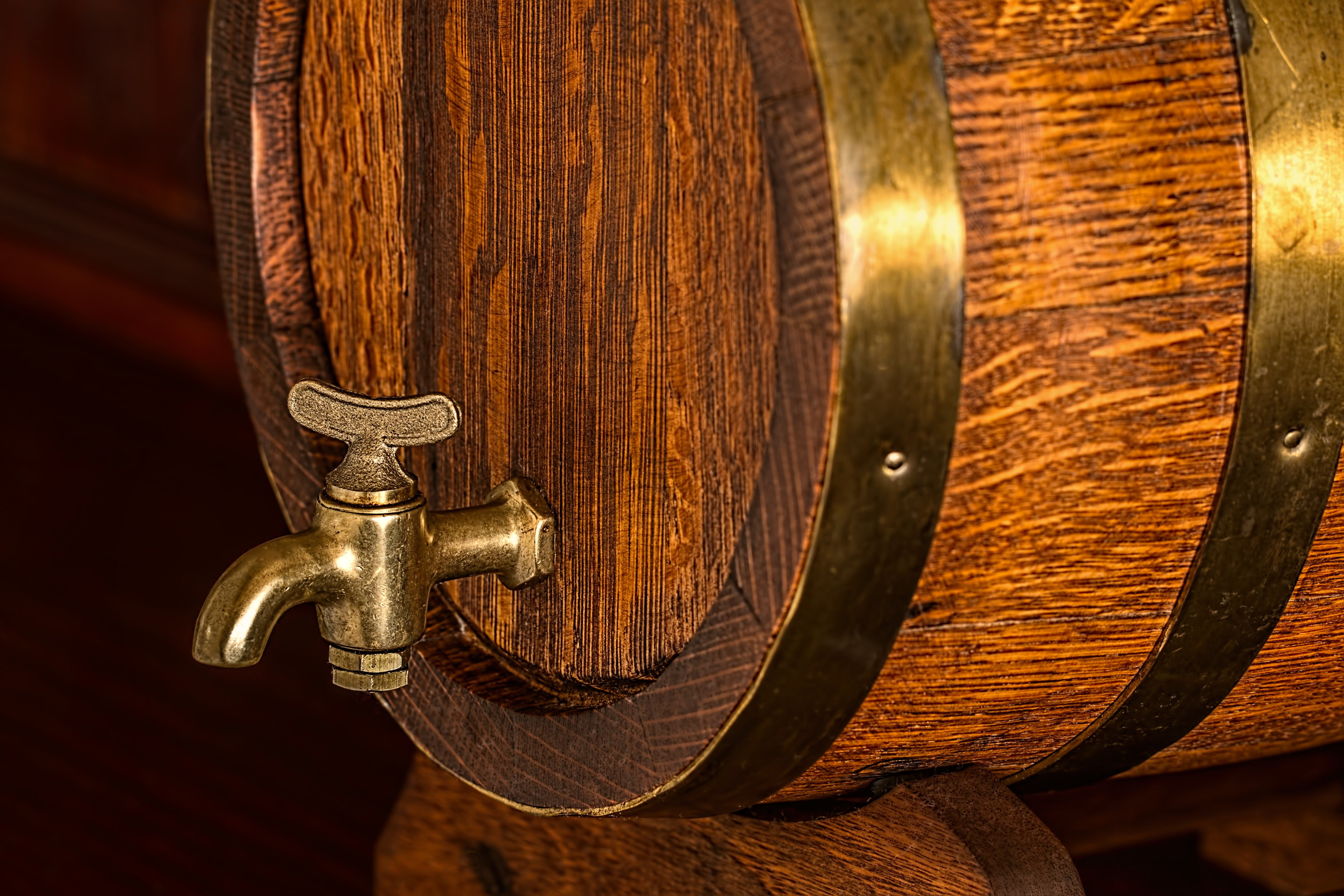 musical instrument, wood - material, no people, music, food and drink, keg, dispenser, close-up, beer barrel, arts culture and entertainment, bar, brass tap, HD Wallpaper