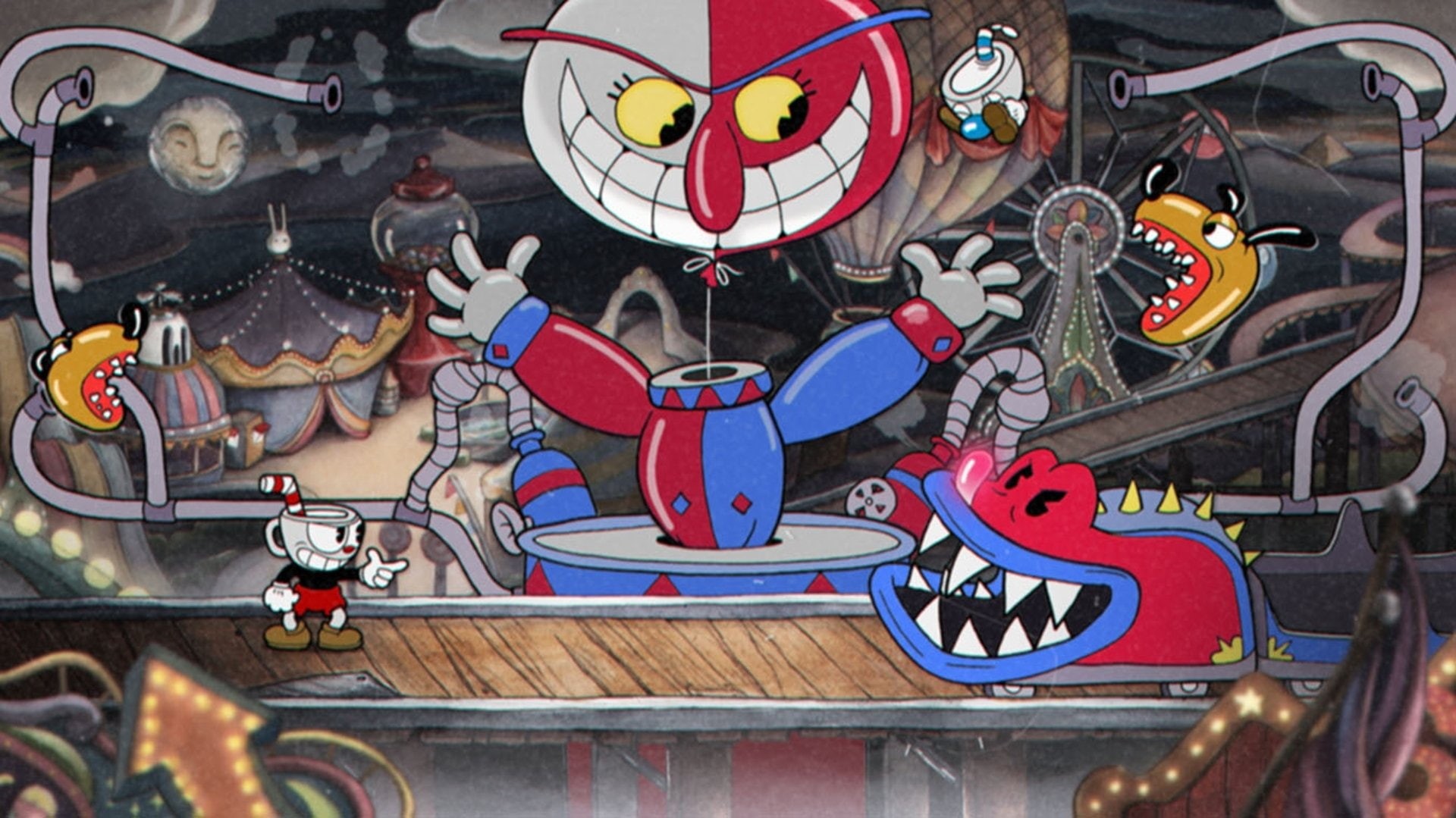 Video Game, 1080P, Mugman (Cuphead), Cuphead, Beppi The Clown, HD Wallpaper