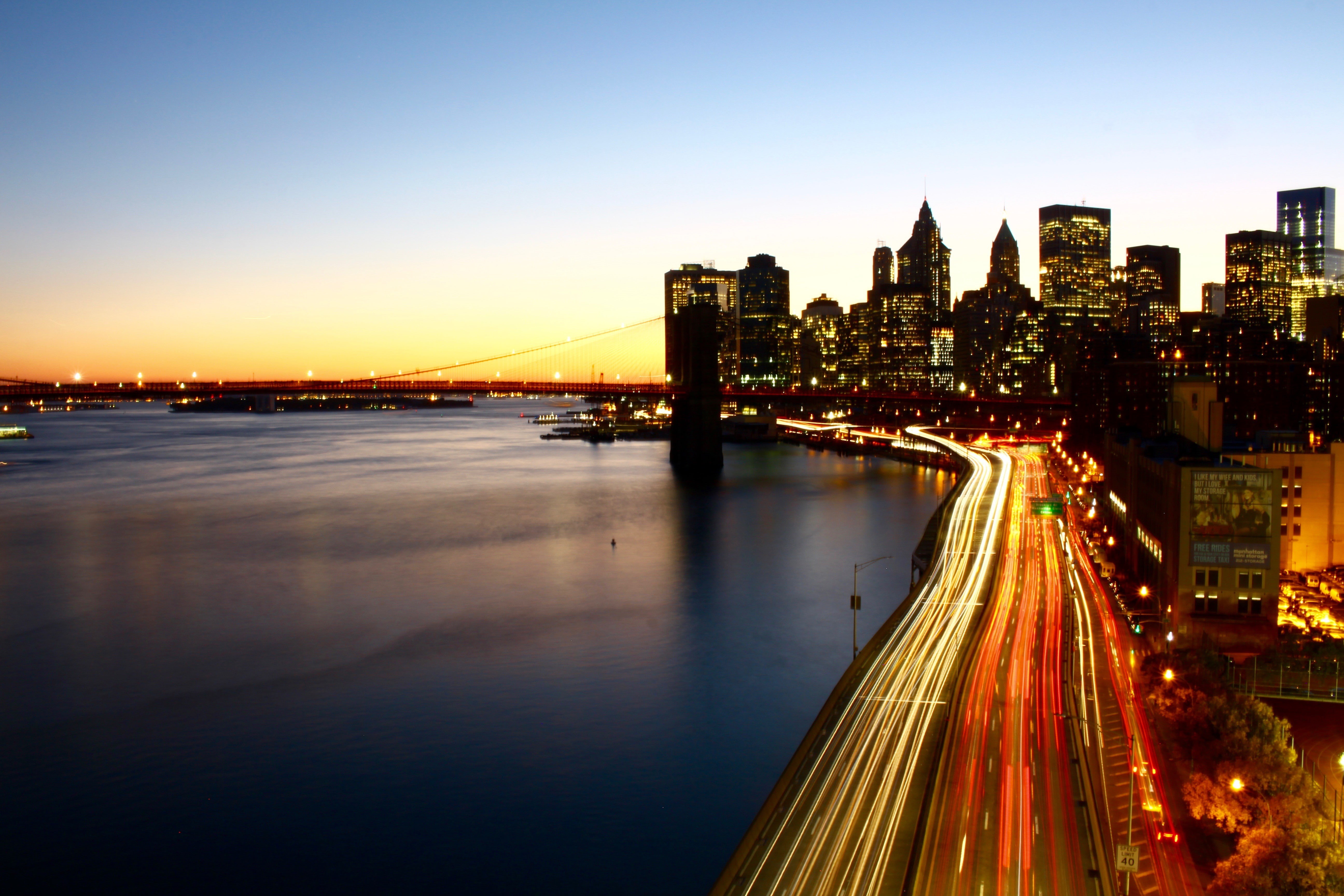 Manhattan, New York City, Chinatown, 5K, Manhattan Bridge, HD Wallpaper
