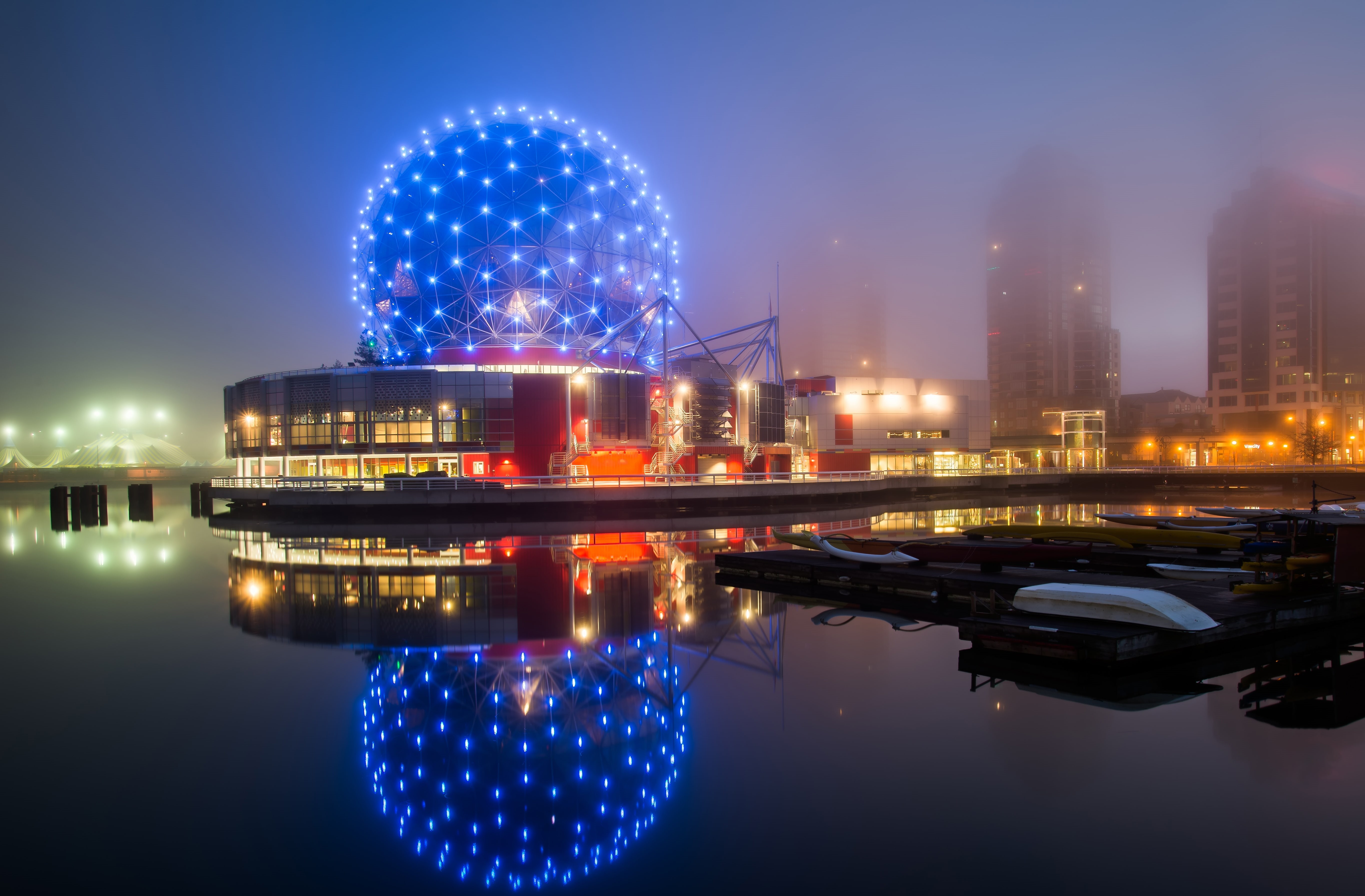 5K, 5K, Cityscape, Science World, British Columbia, Vancouver, Chinatown, HD Wallpaper