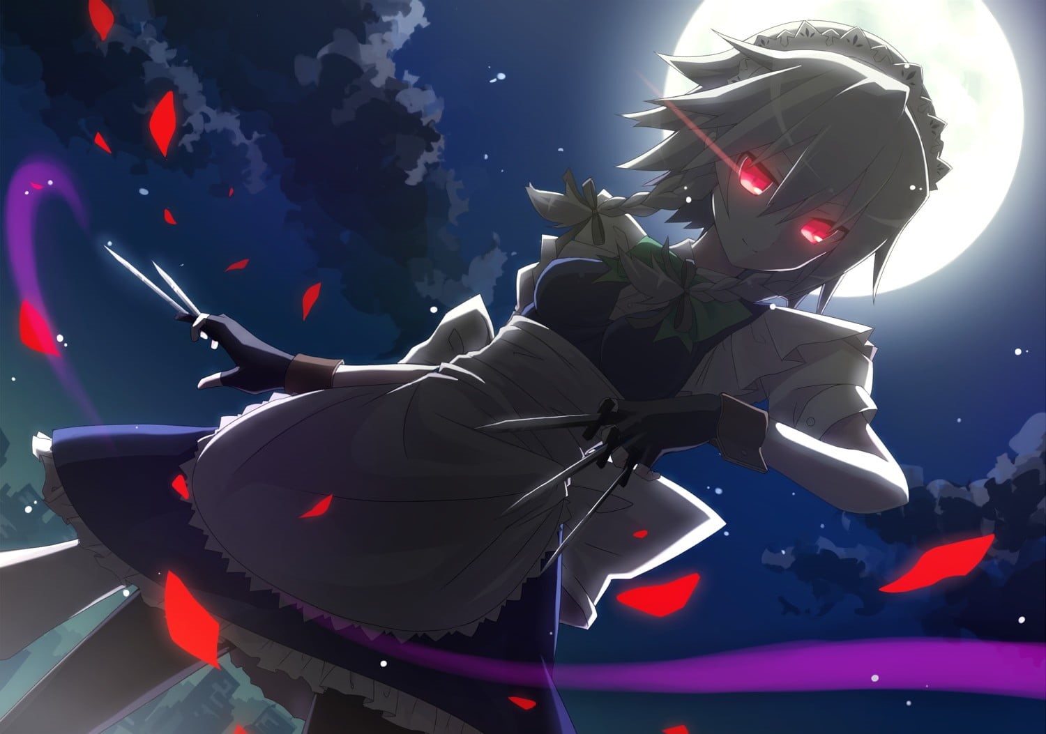 knife, representation, anime, art and craft, human representation, transportation, sea, inflatable, swimming, ribbon, arts culture and entertainment, clouds, HD Wallpaper